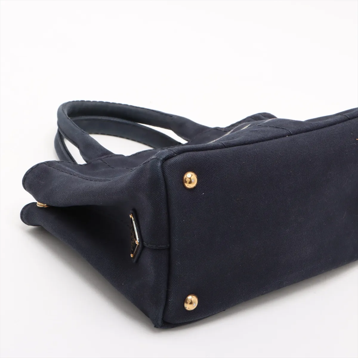 Canapa Canvas Handbag Navy Strapless — view 4