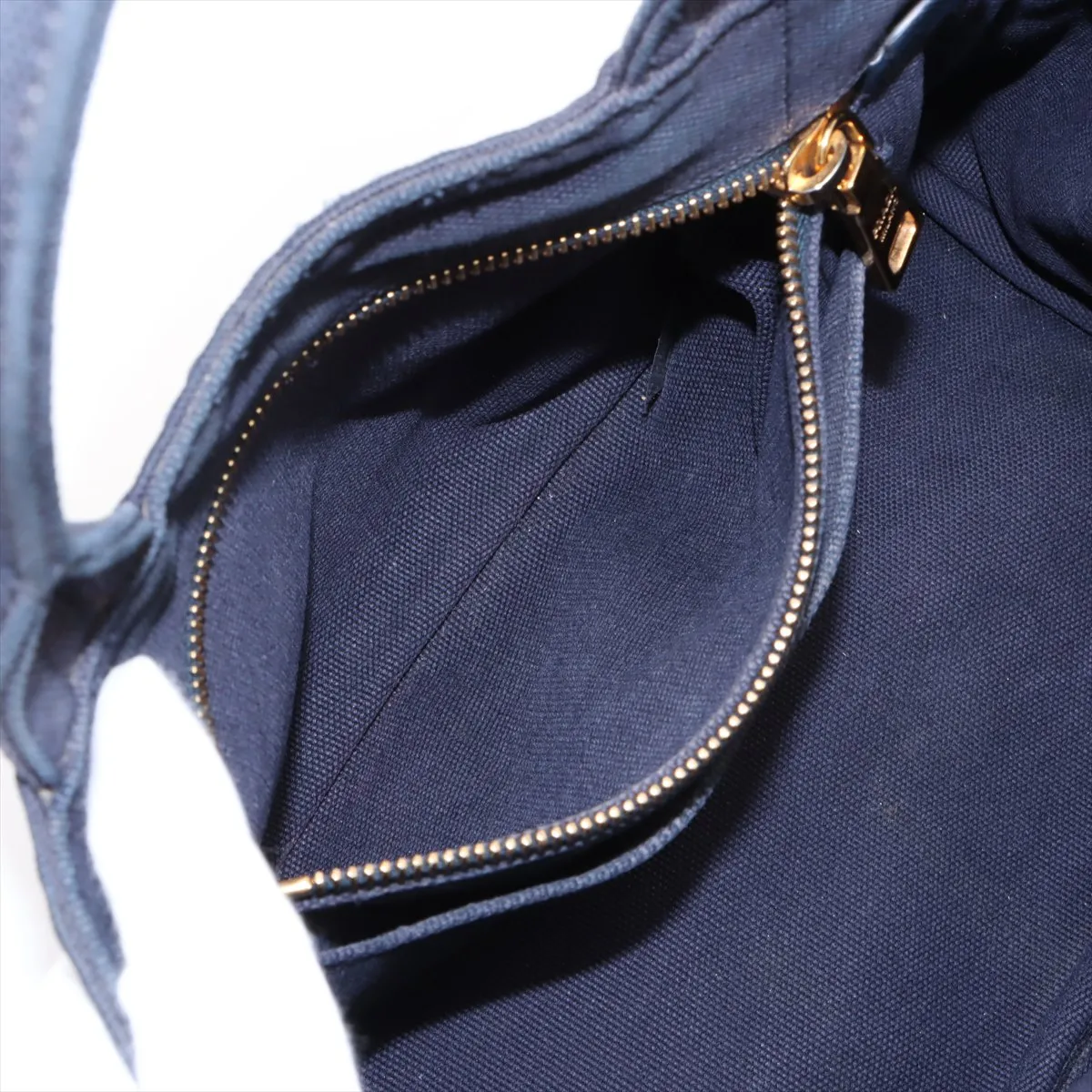 Canapa Canvas Handbag Navy Strapless — view 8