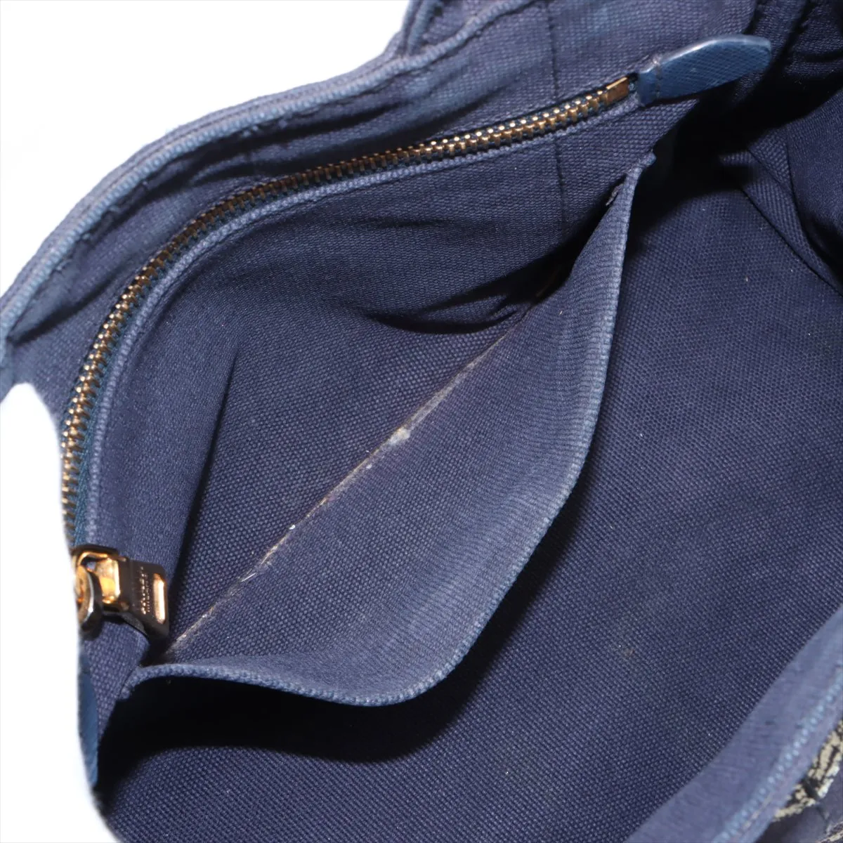 Canapa Canvas Handbag Navy Strapless — view 9