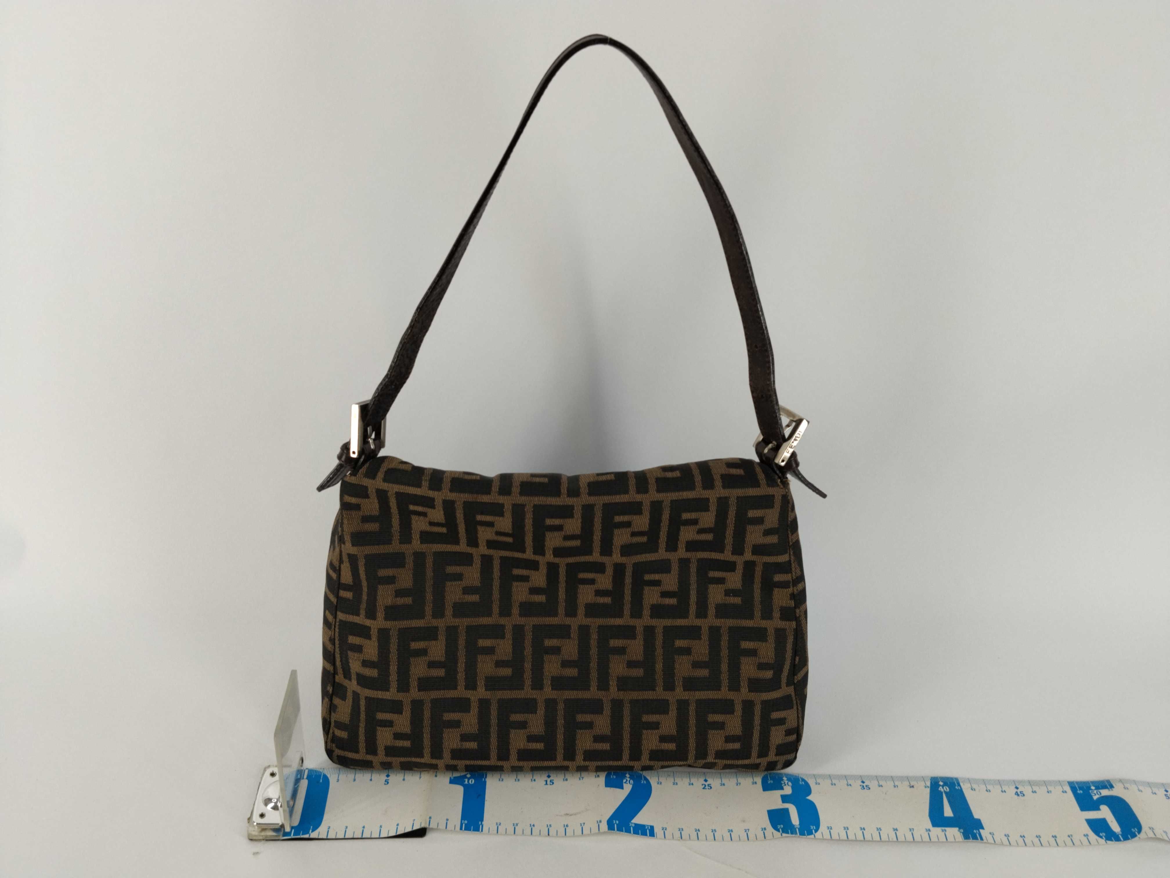 Zucca pattern Fendi Zucca handbag Mamma Bucket brown handbag — view 2