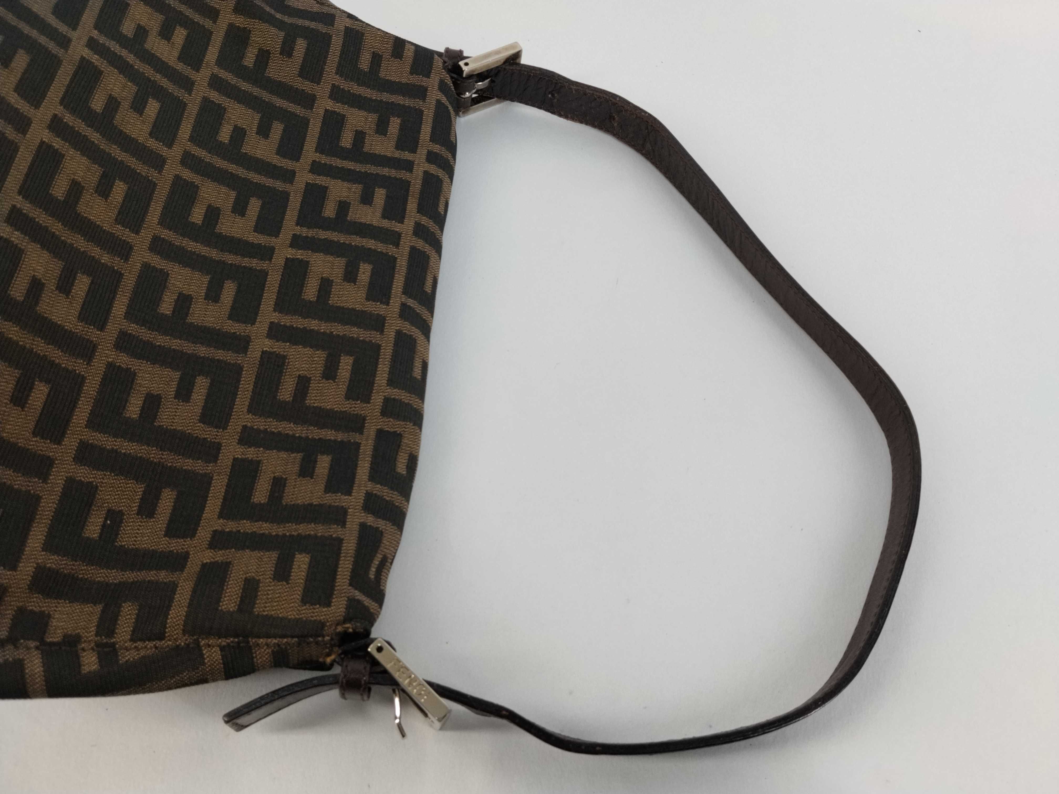 Zucca pattern Fendi Zucca handbag Mamma Bucket brown handbag — view 3