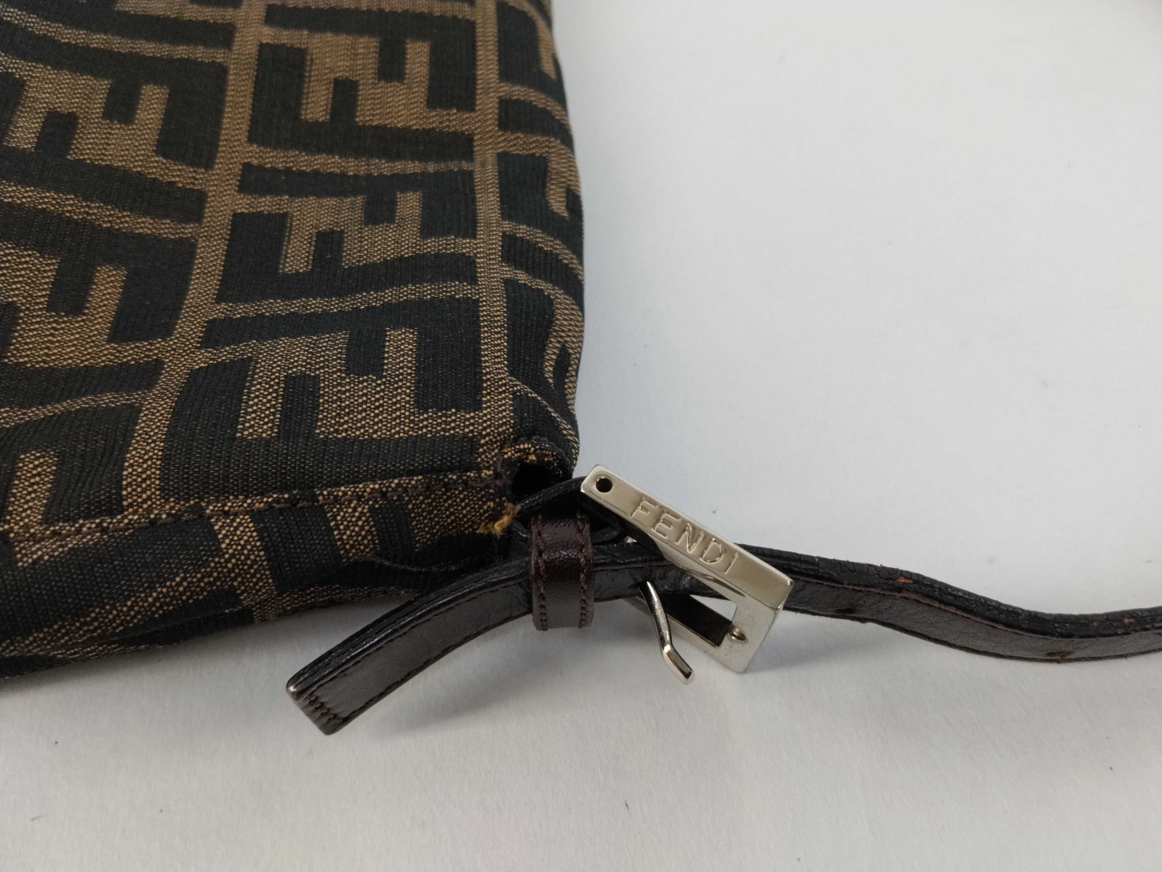 Zucca pattern Fendi Zucca handbag Mamma Bucket brown handbag — view 5