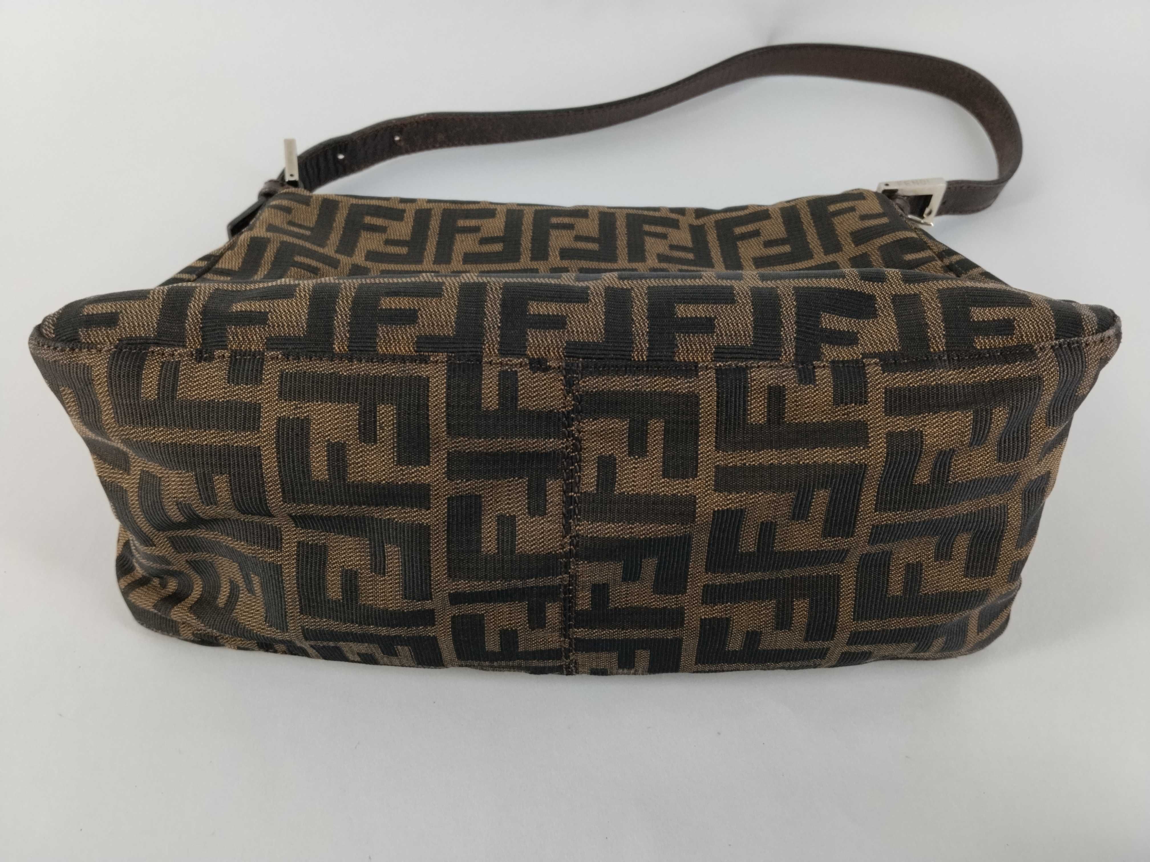 Zucca pattern Fendi Zucca handbag Mamma Bucket brown handbag — view 7