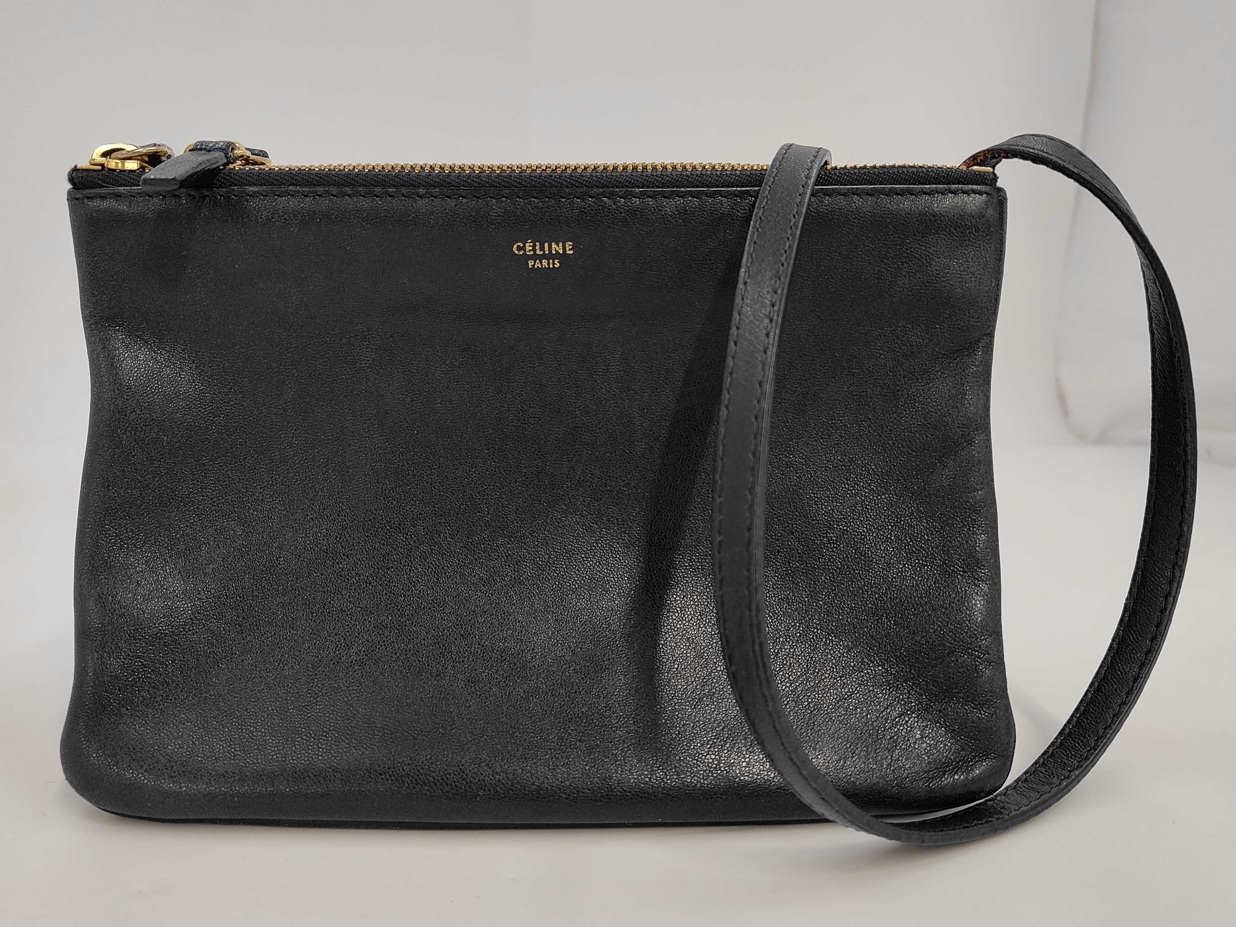 logo leather shoulder bag