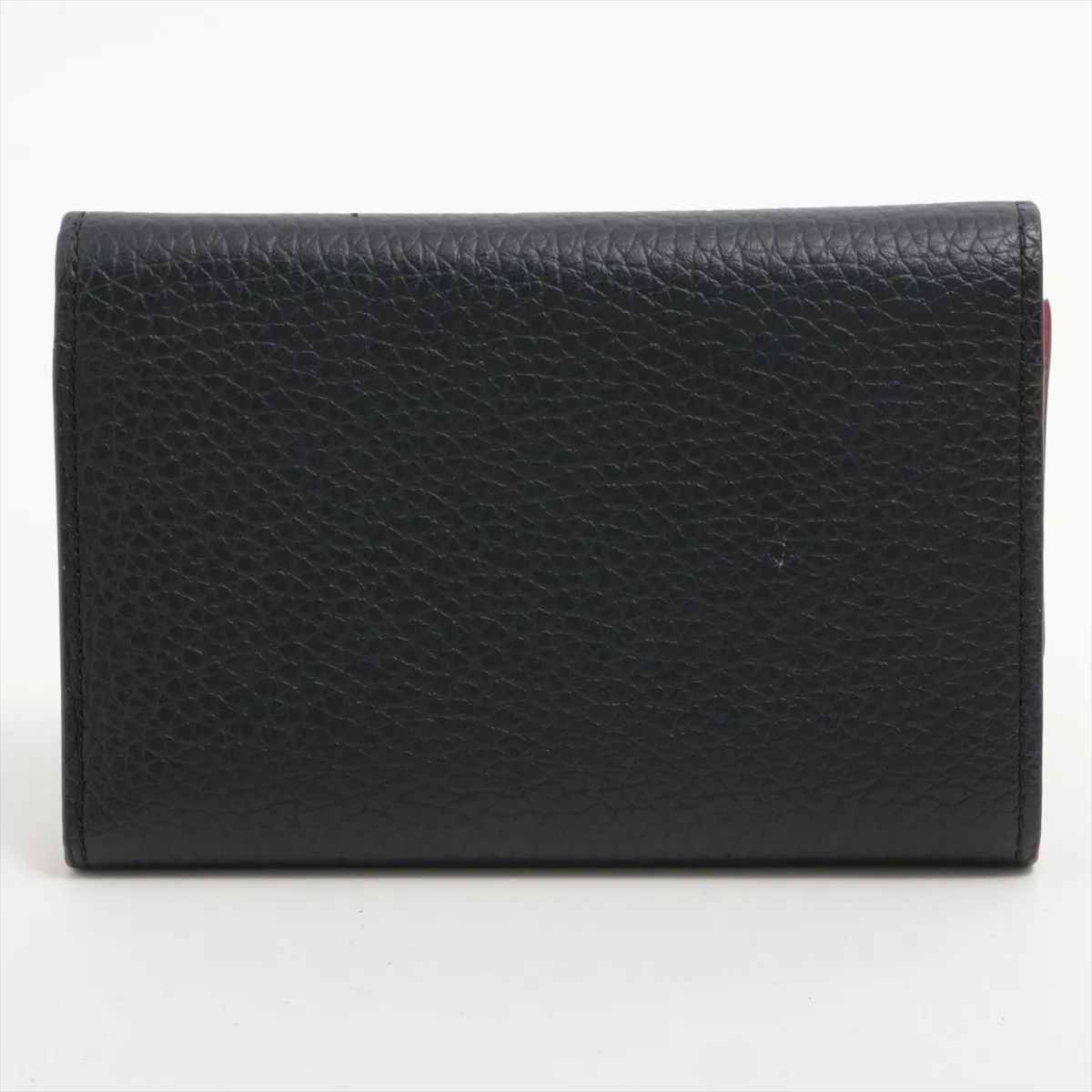 Taurillon Portefeuille Capucines Compact M62157 Noir x Hot Pink Compact Wallet with Initials RFID Reactive — view 2