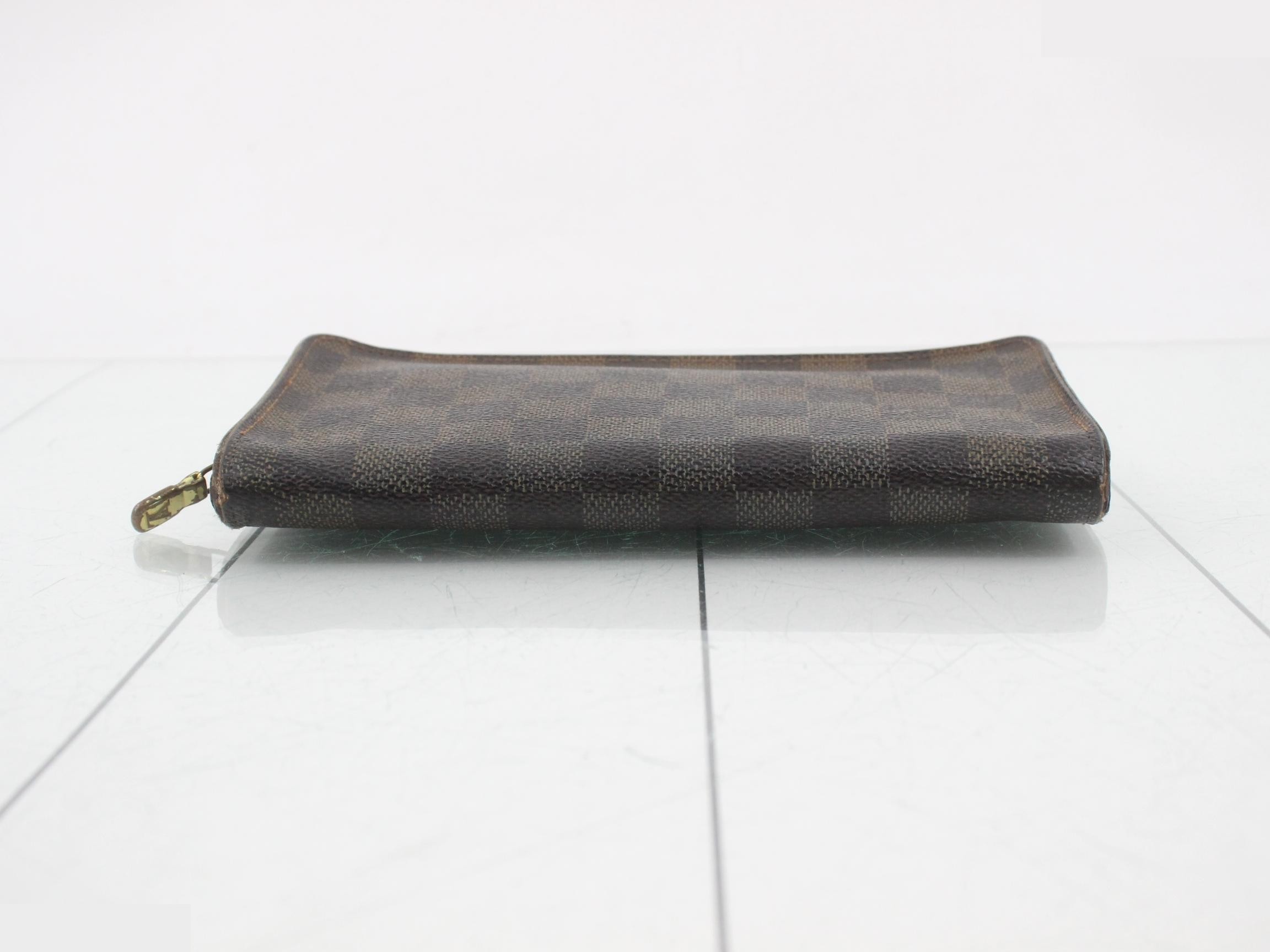 Damier Portemonnaie Zip Round Zip Long Wallet — view 3