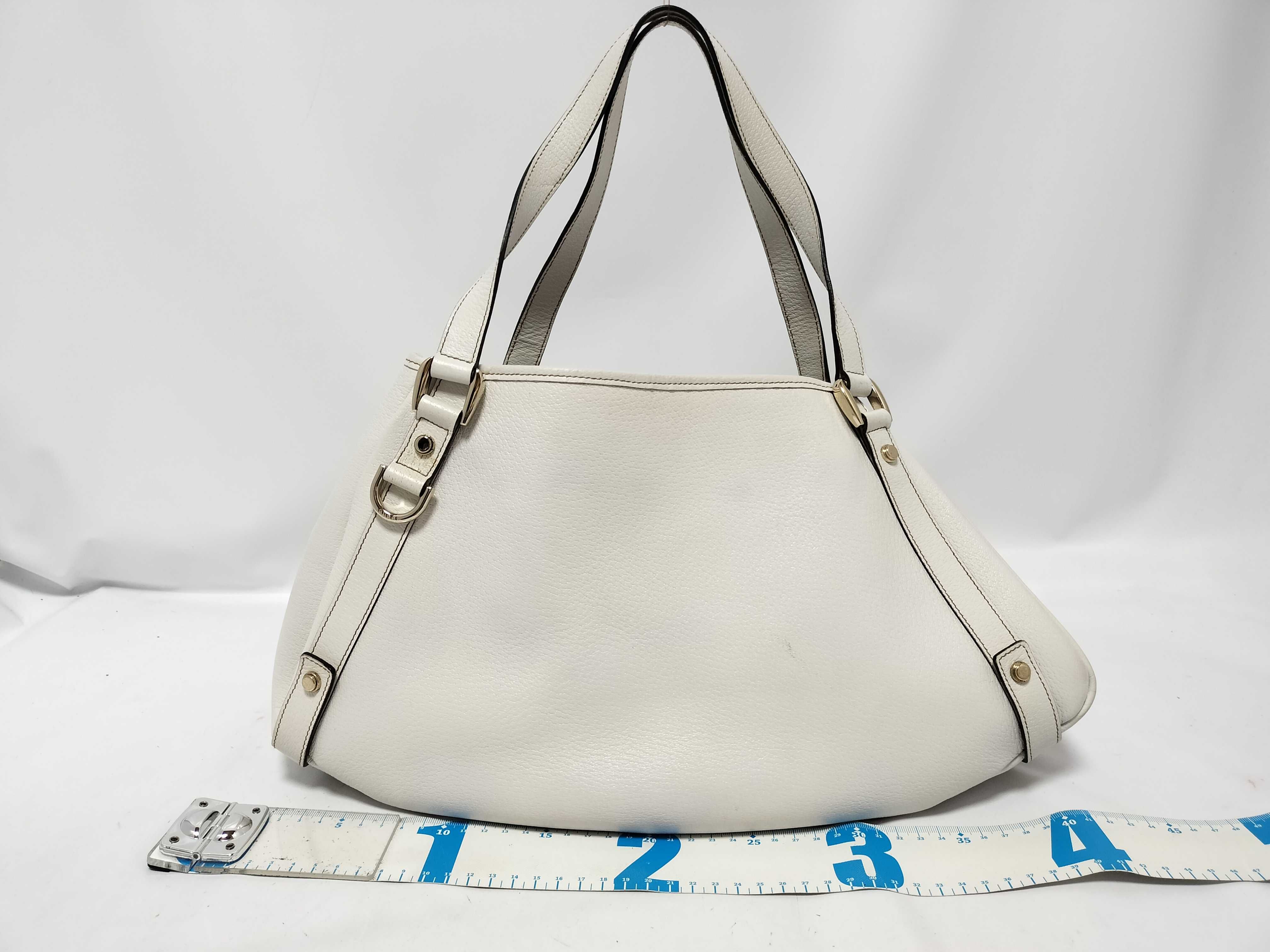 Leather Handbag, White Handbag — view 2