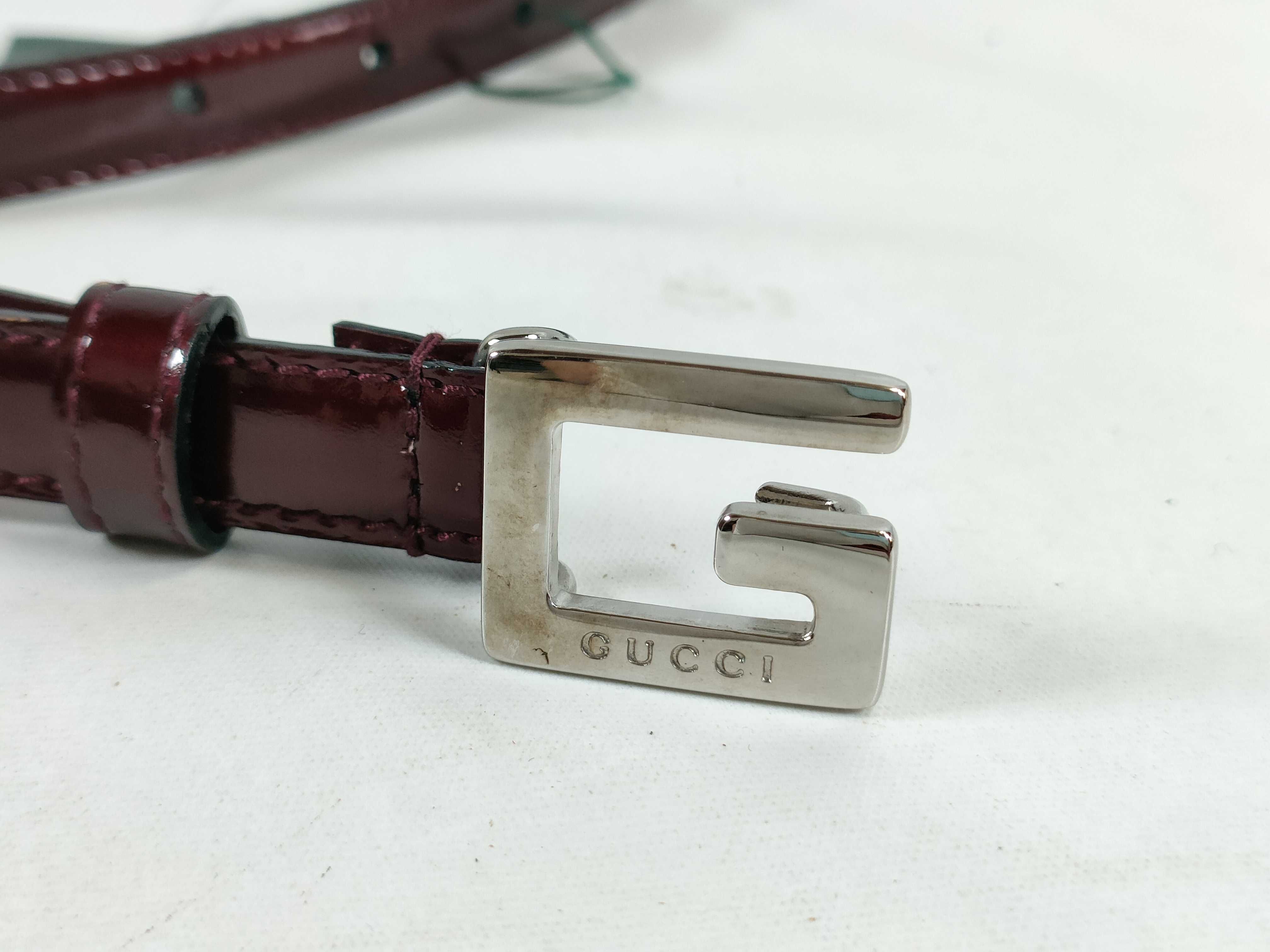 belt with gold hardware, enamel, vintage, with tag. — view 3