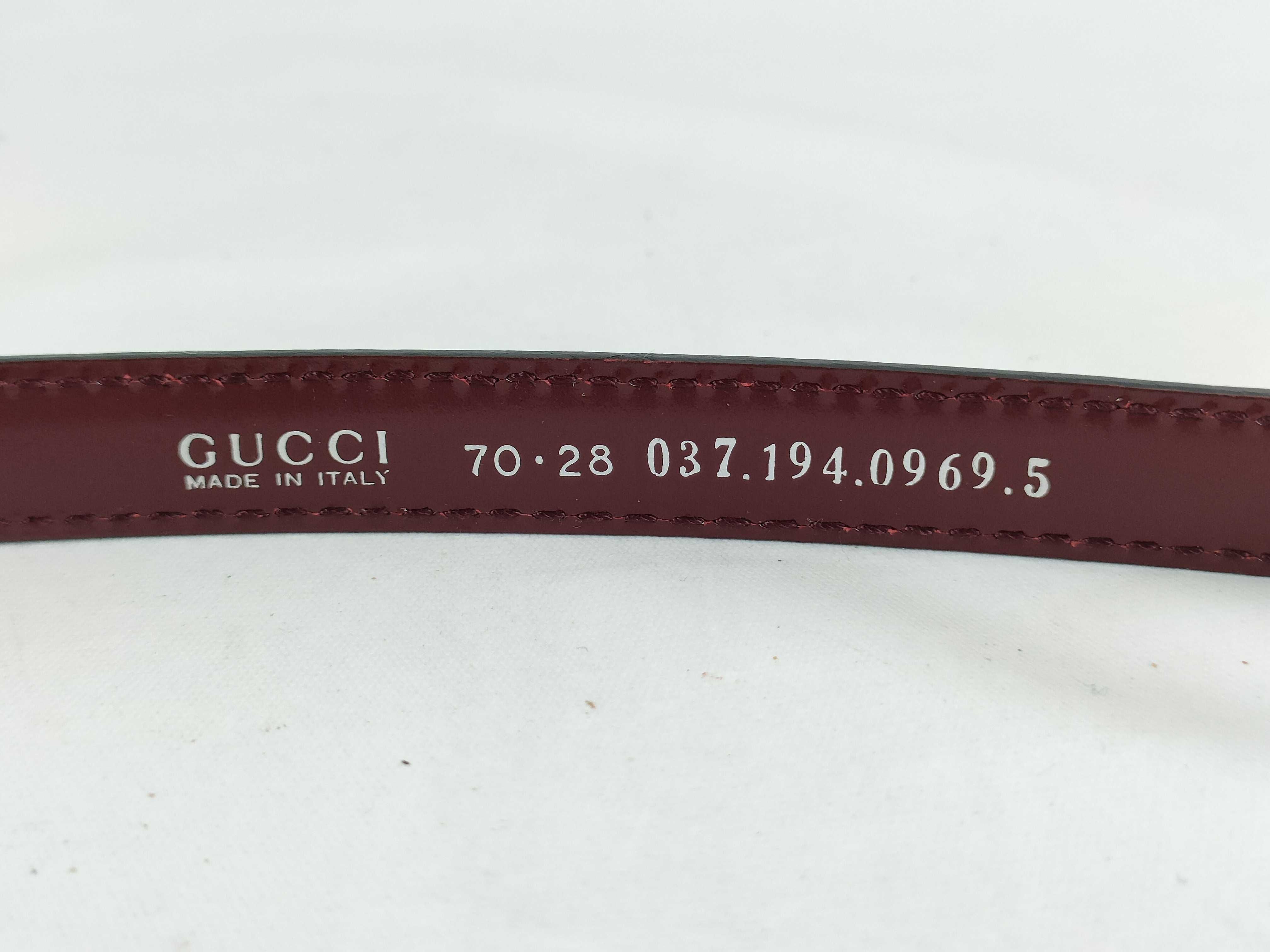 belt with gold hardware, enamel, vintage, with tag. — view 4