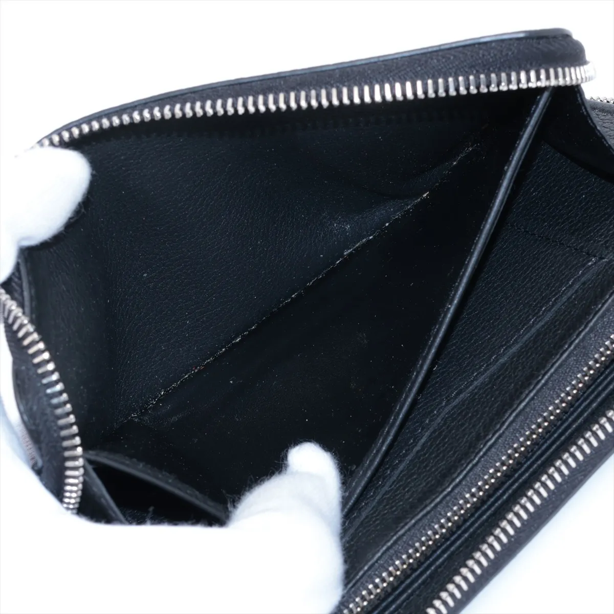 LV logo Zippy Lockme M62622 Noir Round Zip Wallet (RFID detected) — view 4