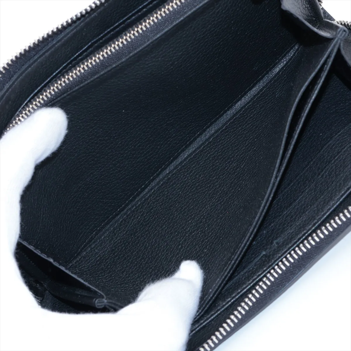 LV logo Zippy Lockme M62622 Noir Round Zip Wallet (RFID detected) — view 6
