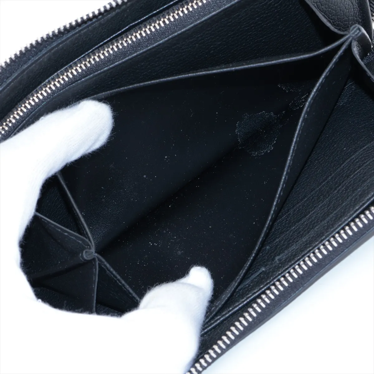 LV logo Zippy Lockme M62622 Noir Round Zip Wallet (RFID detected) — view 7