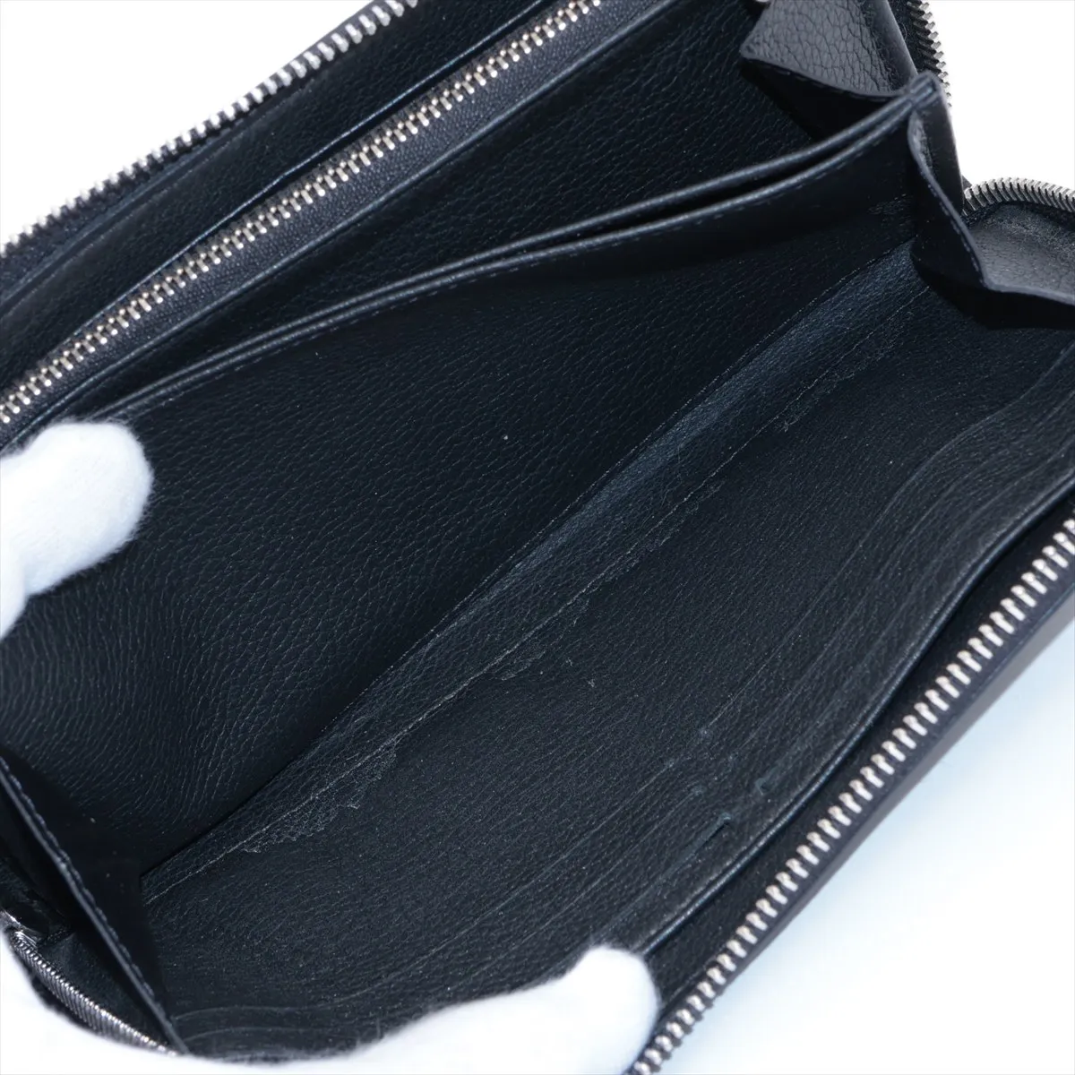 LV logo Zippy Lockme M62622 Noir Round Zip Wallet (RFID detected) — view 8