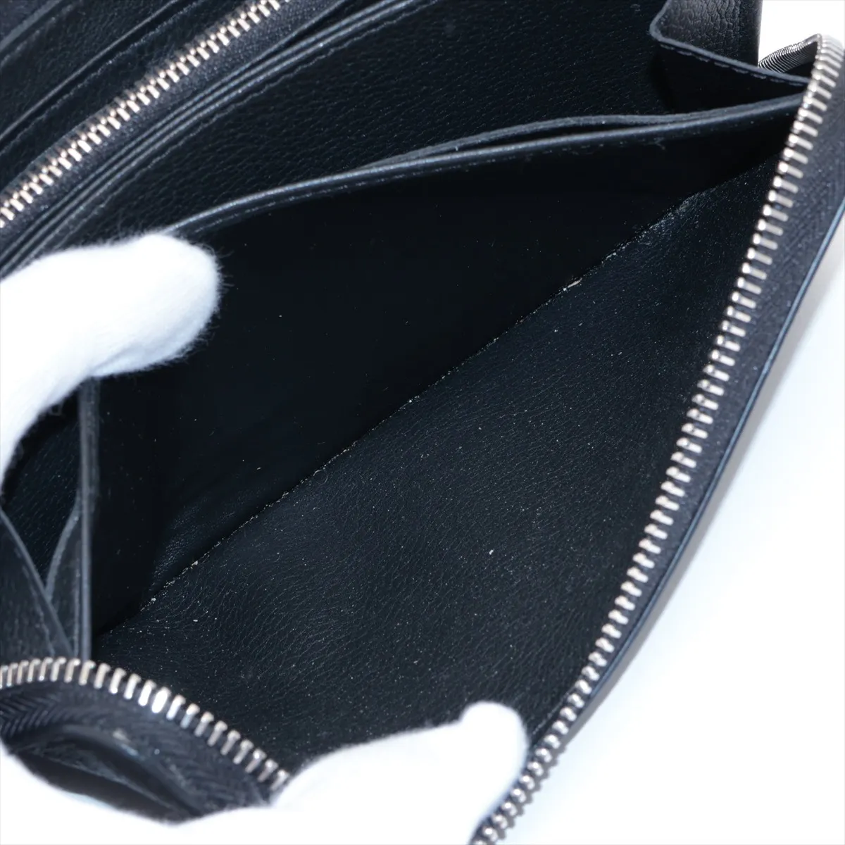LV logo Zippy Lockme M62622 Noir Round Zip Wallet (RFID detected) — view 9