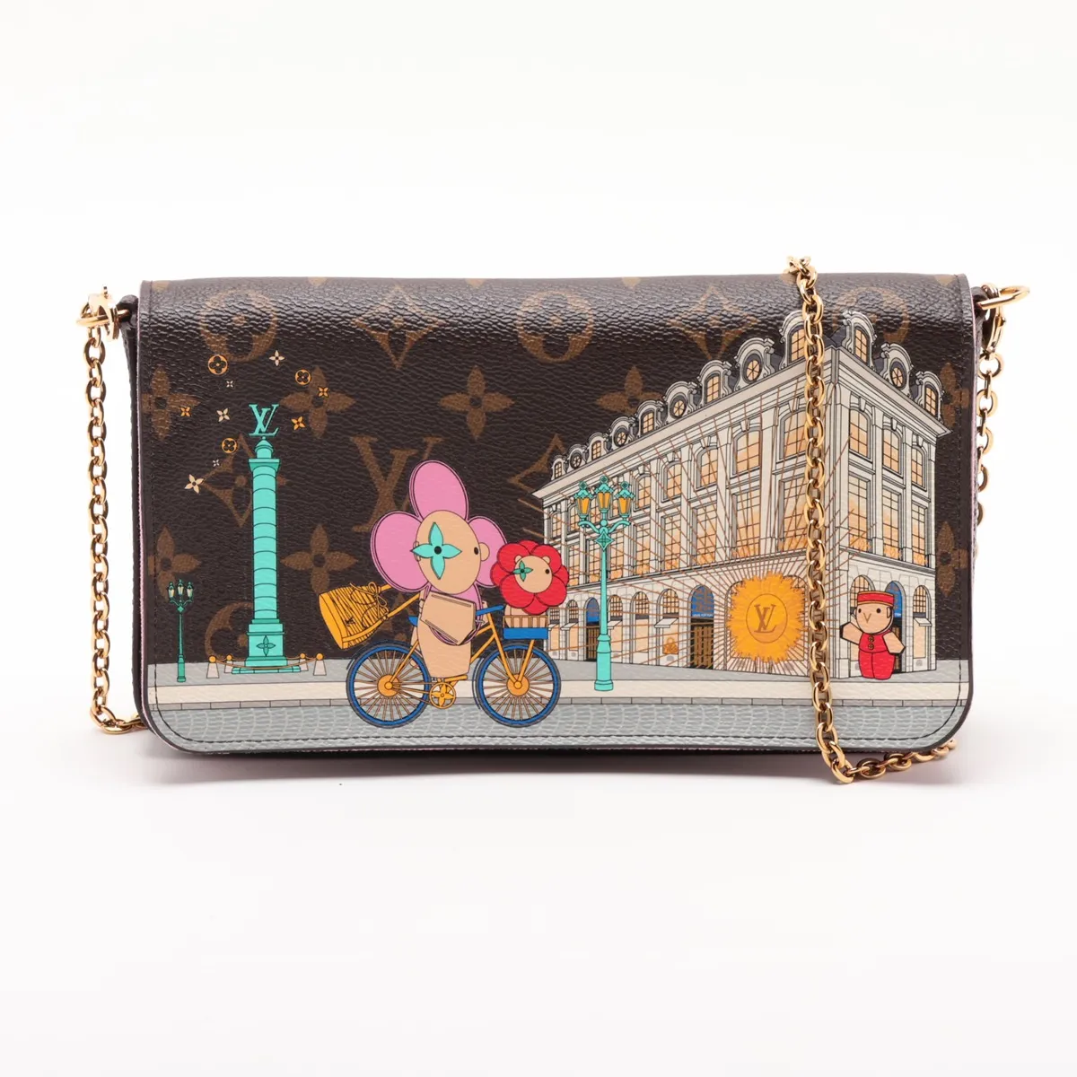Monogram Vivienne Pochette Felicie M81545 Brown (RFID detected)