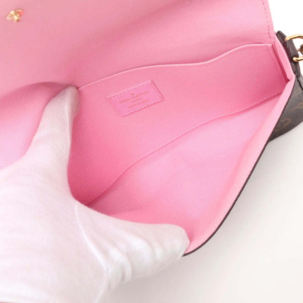 Monogram Vivienne Pochette Felicie M81545 Brown (RFID detected) — view 6