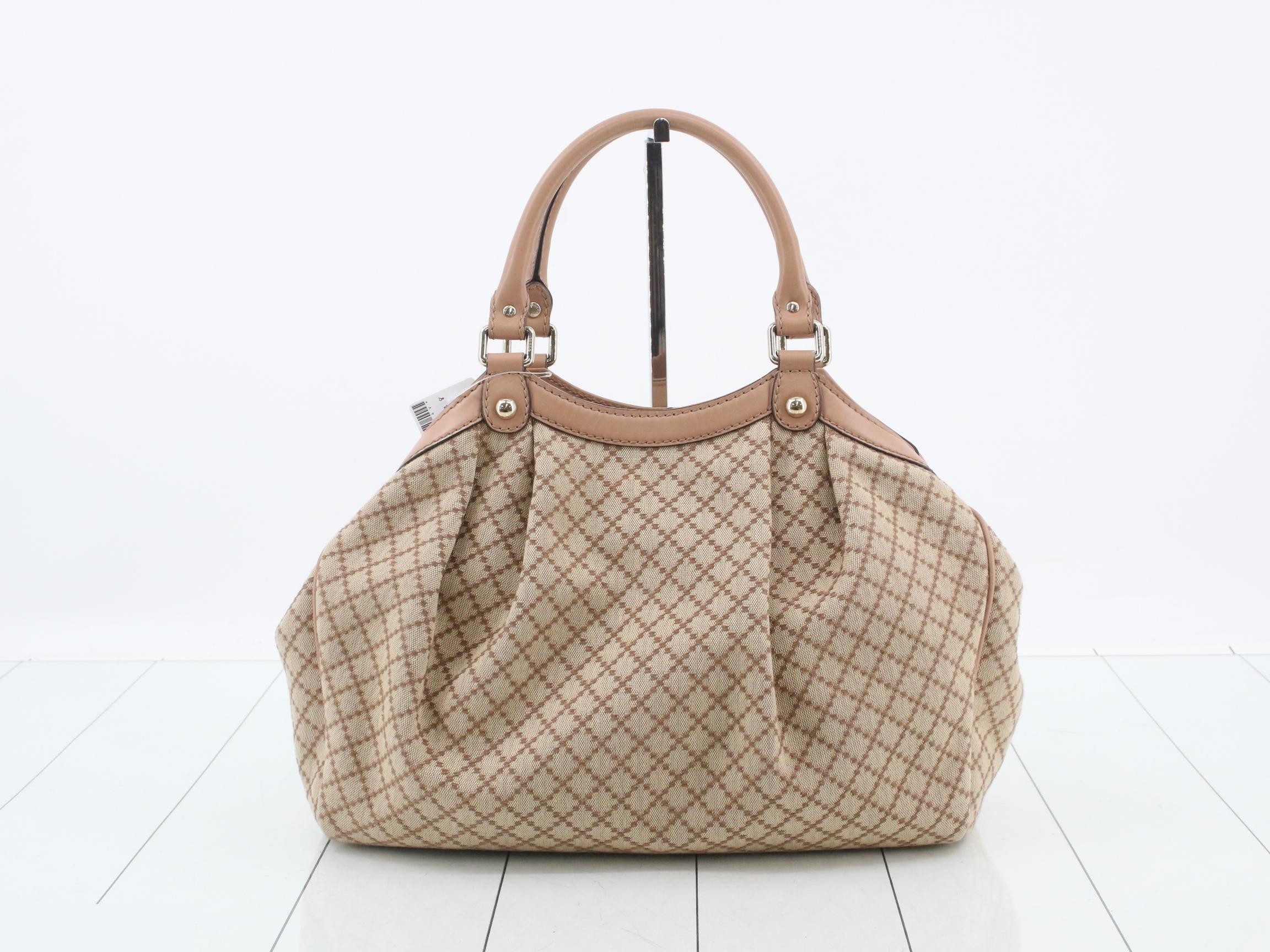Canvas x Leather Shoulder Tote Bag — view 2