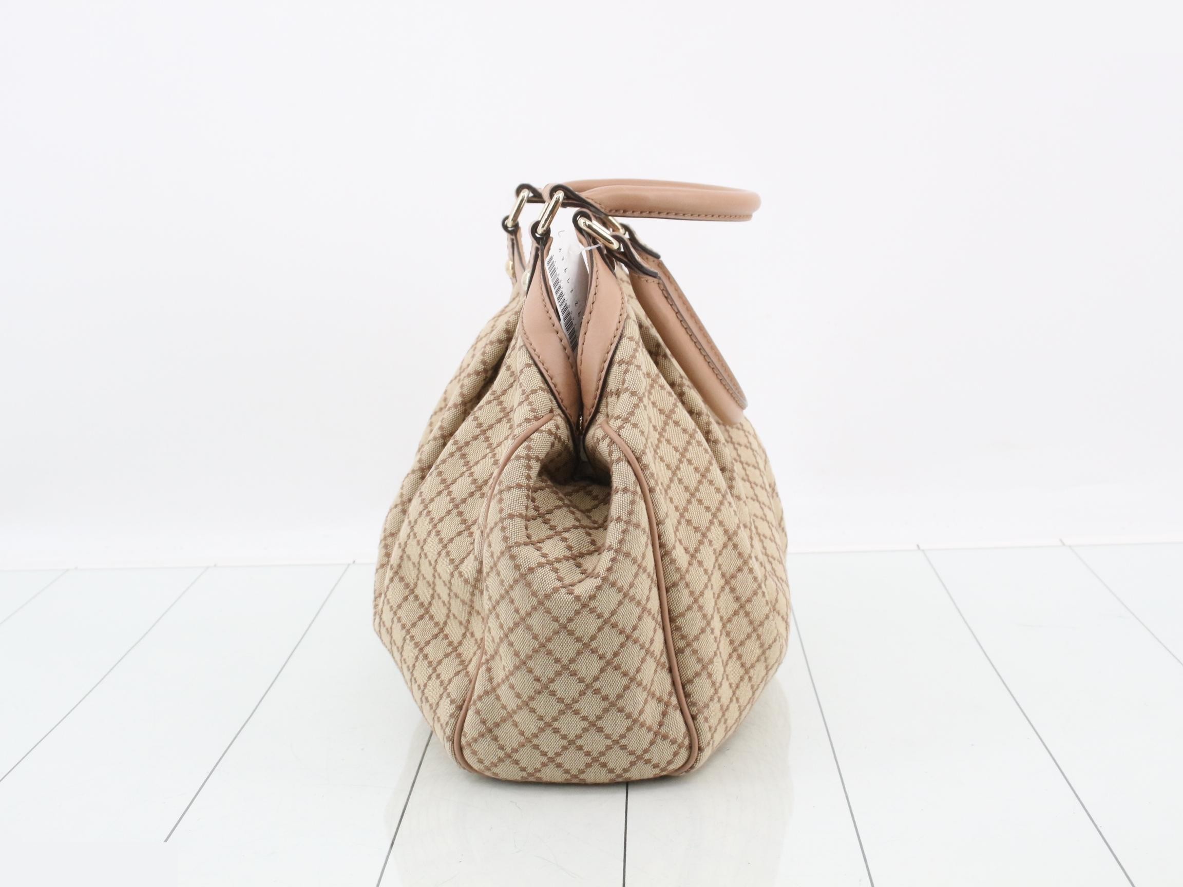 Canvas x Leather Shoulder Tote Bag — view 3