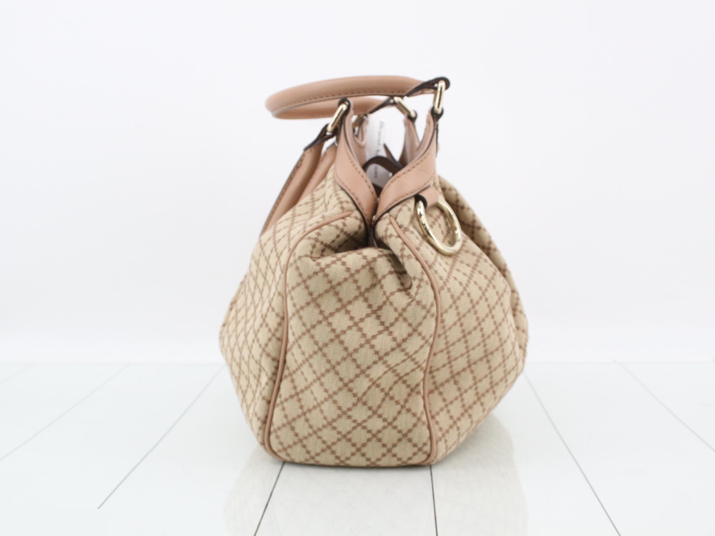 Canvas x Leather Shoulder Tote Bag — view 4