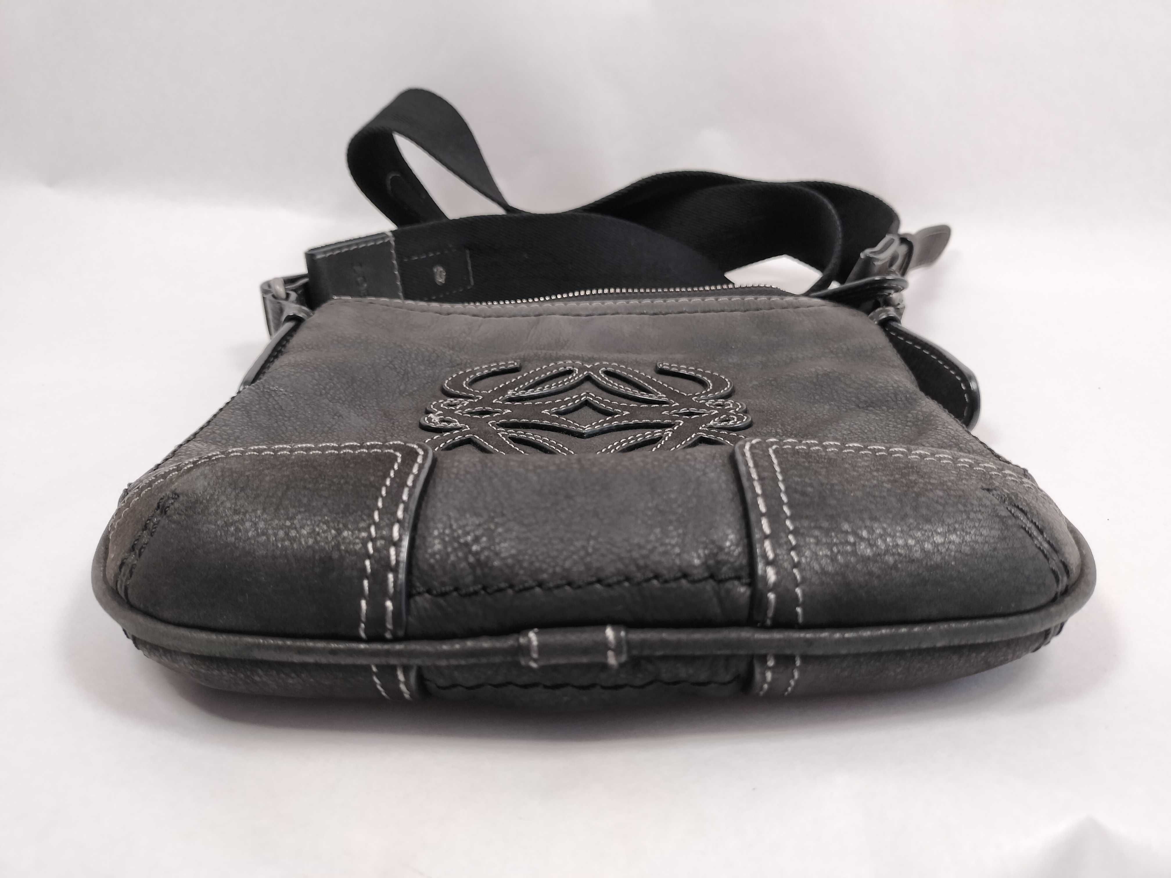 Leather Anagram Shoulder Bag — view 7