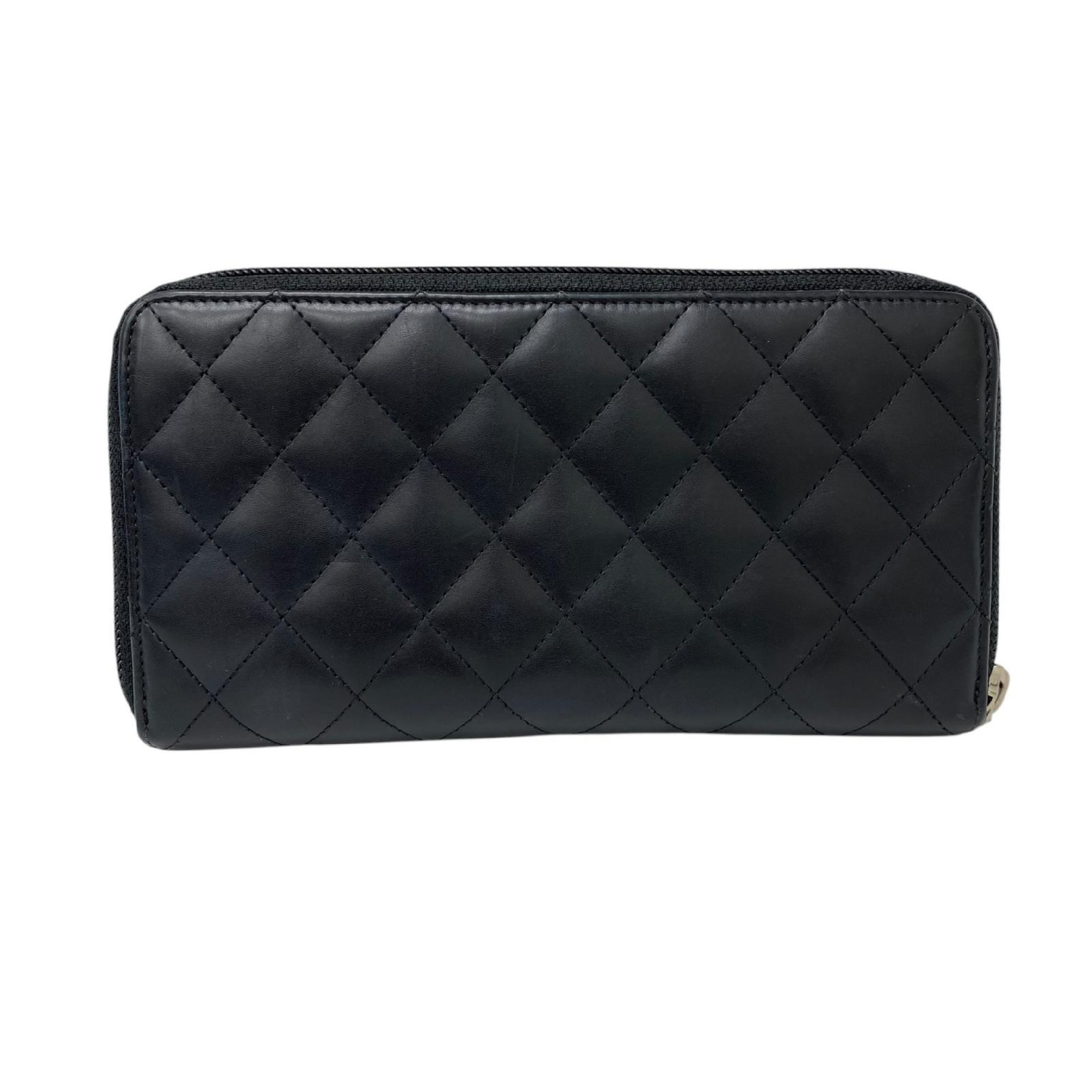 【*Shipped from: Hong Kong*】CHANEL ( ) Black Lambskin Cambon No.18 Long Wallet — view 2