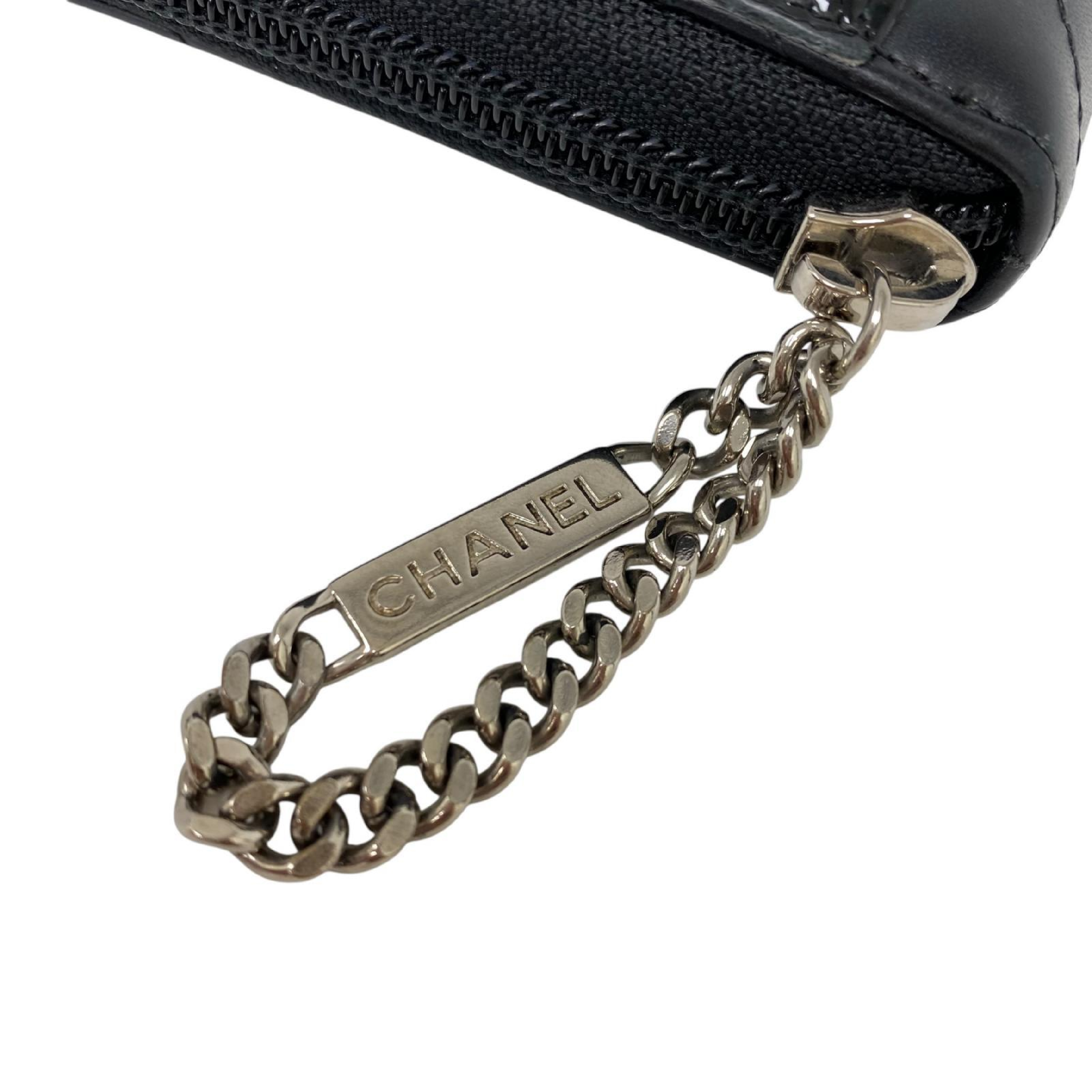 【*Shipped from: Hong Kong*】CHANEL ( ) Black Lambskin Cambon No.18 Long Wallet — view 13