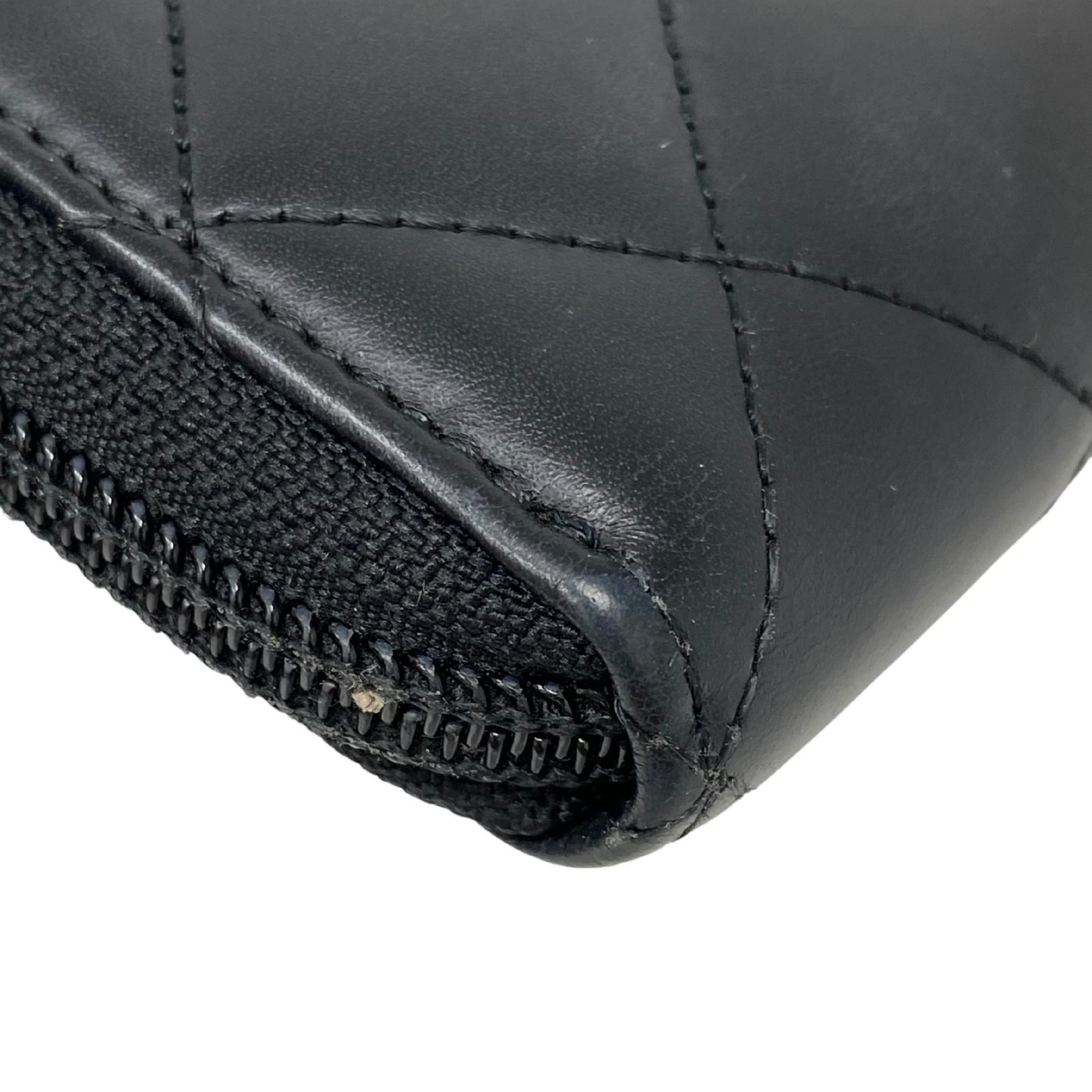 【*Shipped from: Hong Kong*】CHANEL ( ) Black Lambskin Cambon No.18 Long Wallet — view 14