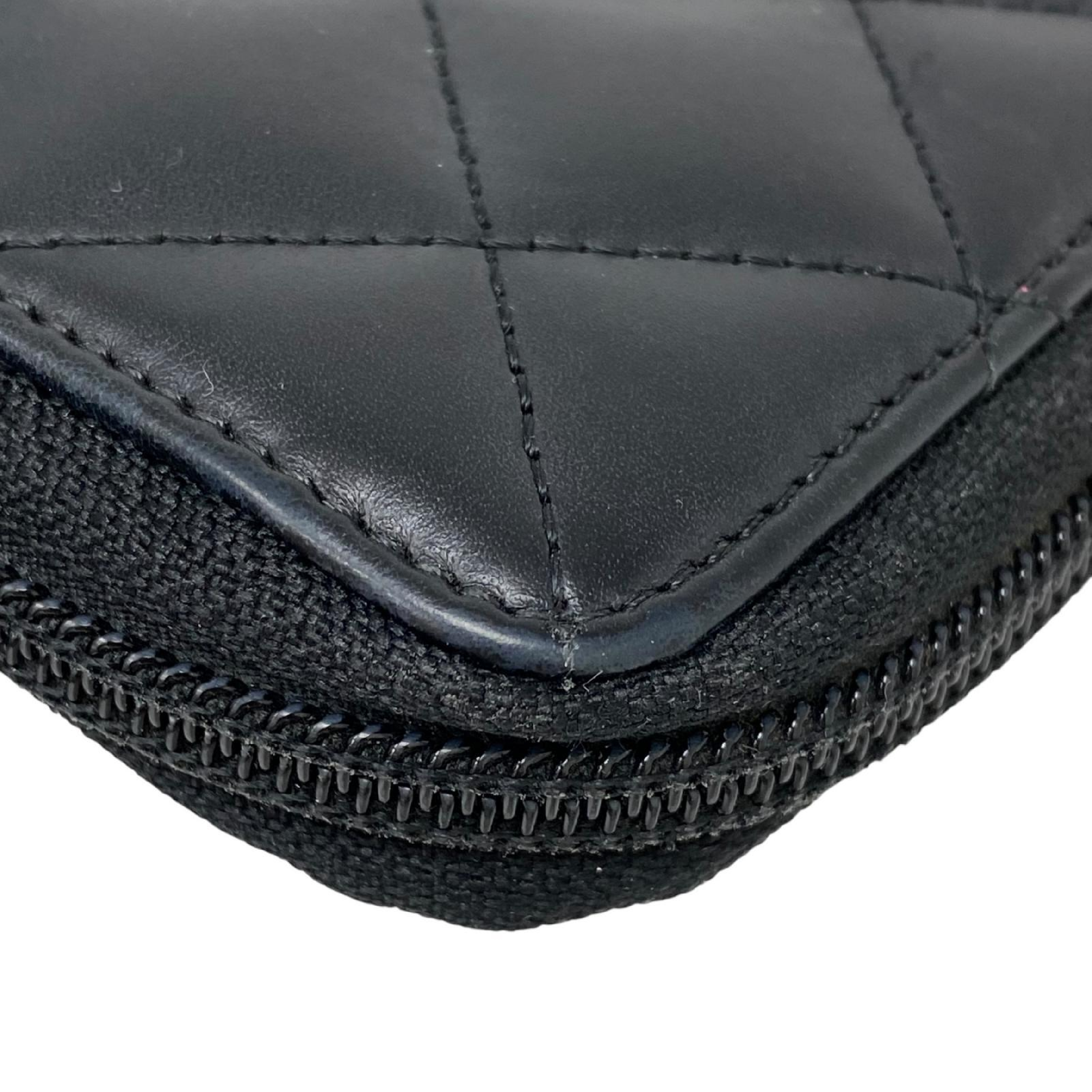 【*Shipped from: Hong Kong*】CHANEL ( ) Black Lambskin Cambon No.18 Long Wallet — view 5