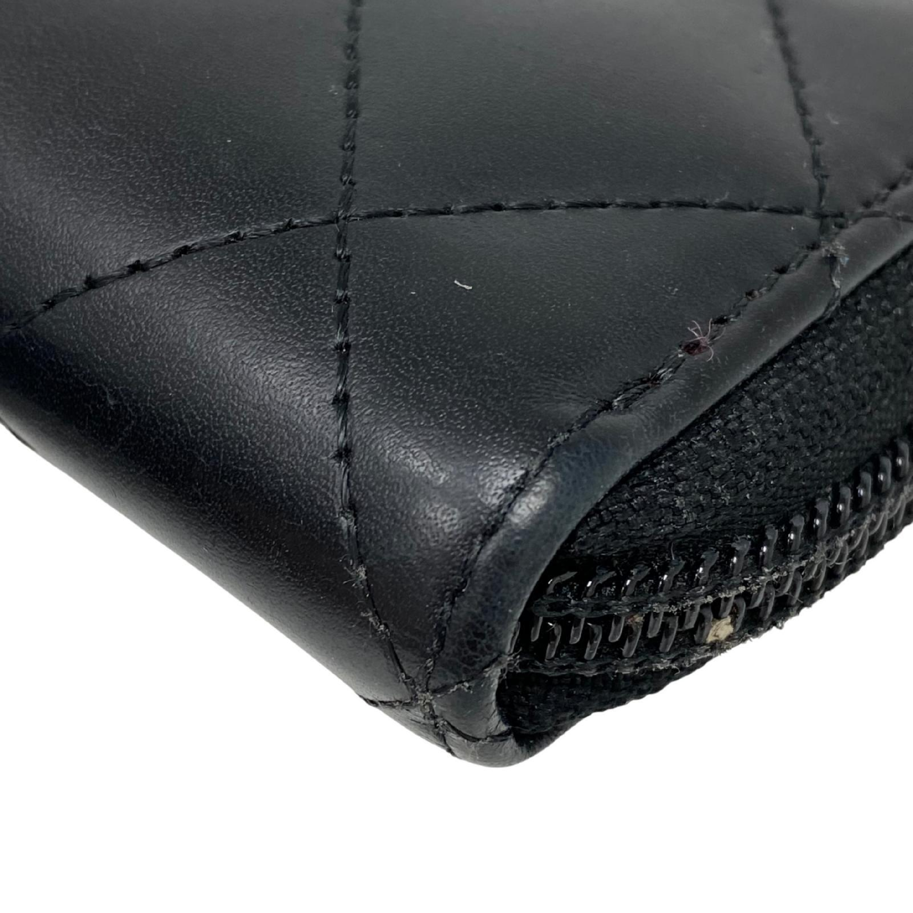【*Shipped from: Hong Kong*】CHANEL ( ) Black Lambskin Cambon No.18 Long Wallet — view 6