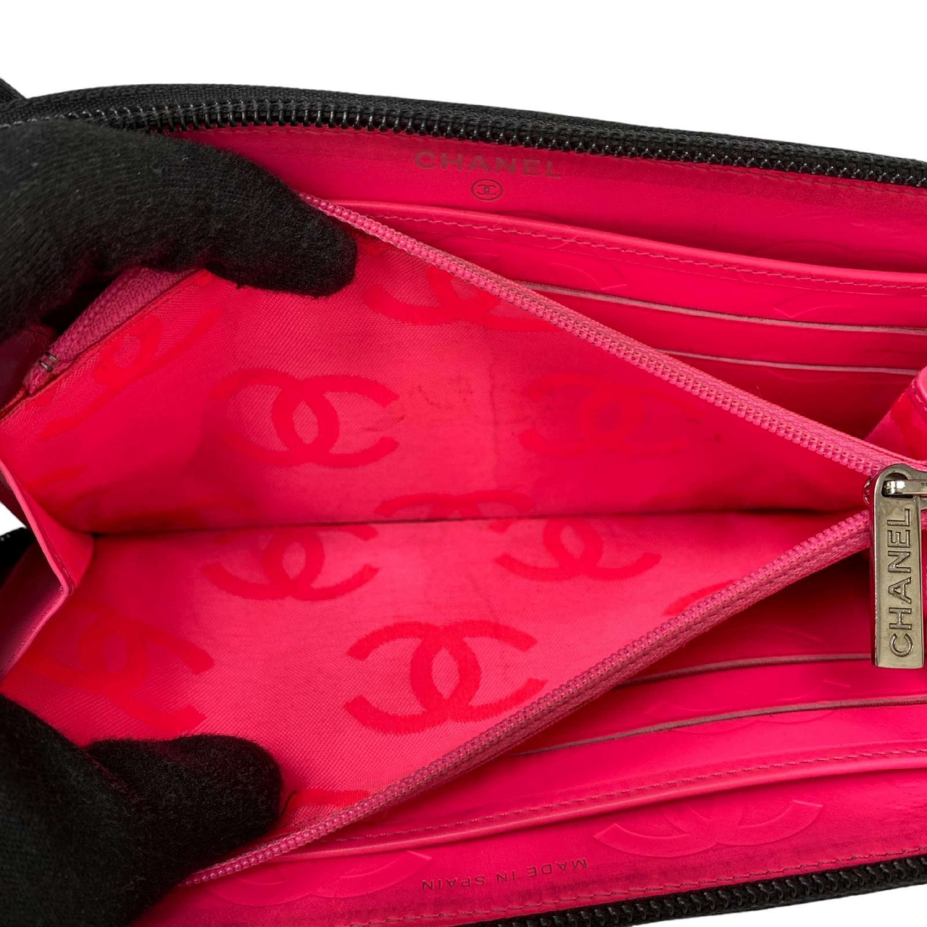【*Shipped from: Hong Kong*】CHANEL ( ) Black Lambskin Cambon No.18 Long Wallet — view 10