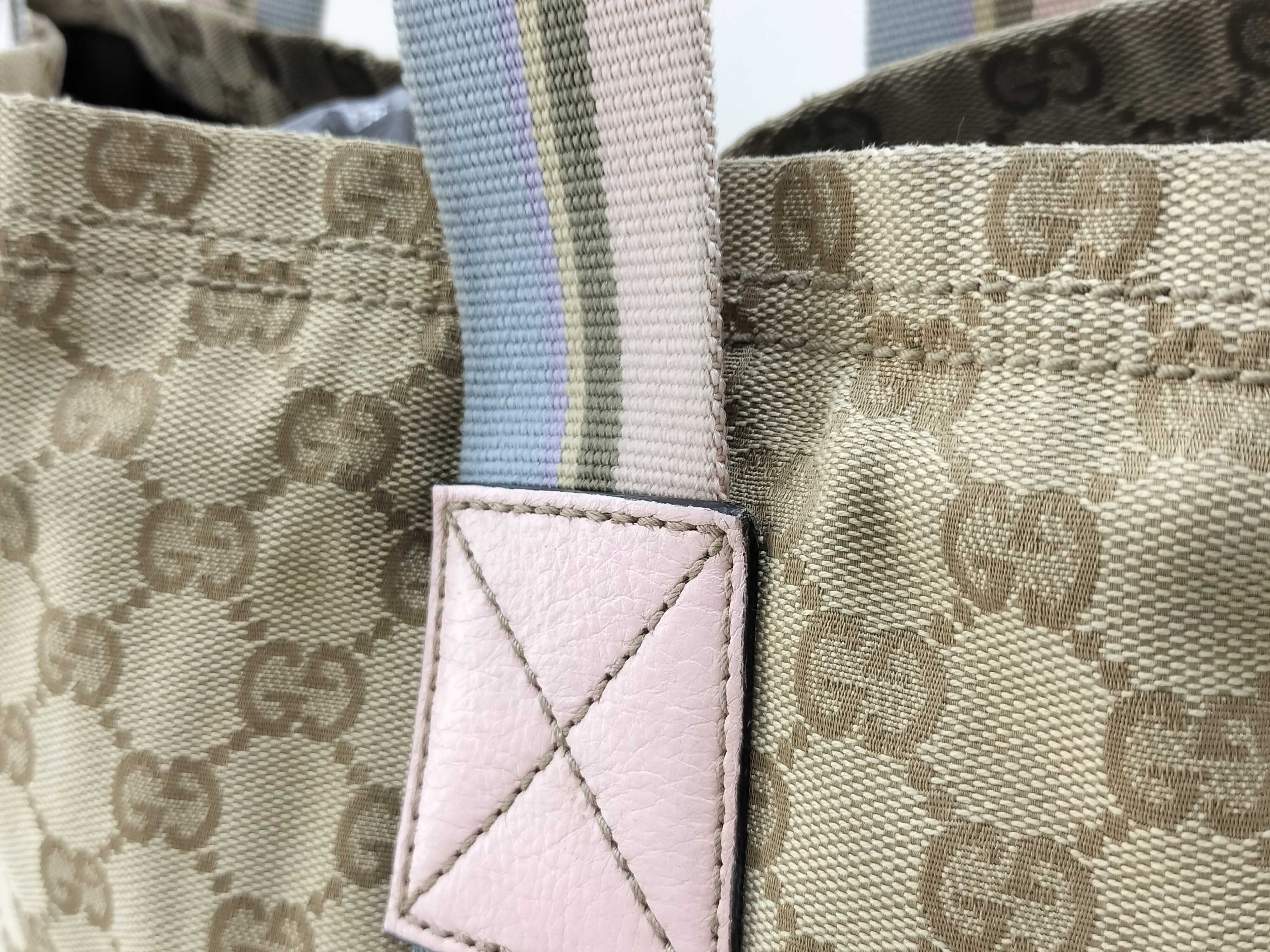 GG Canvas Web Tote Bag — view 3