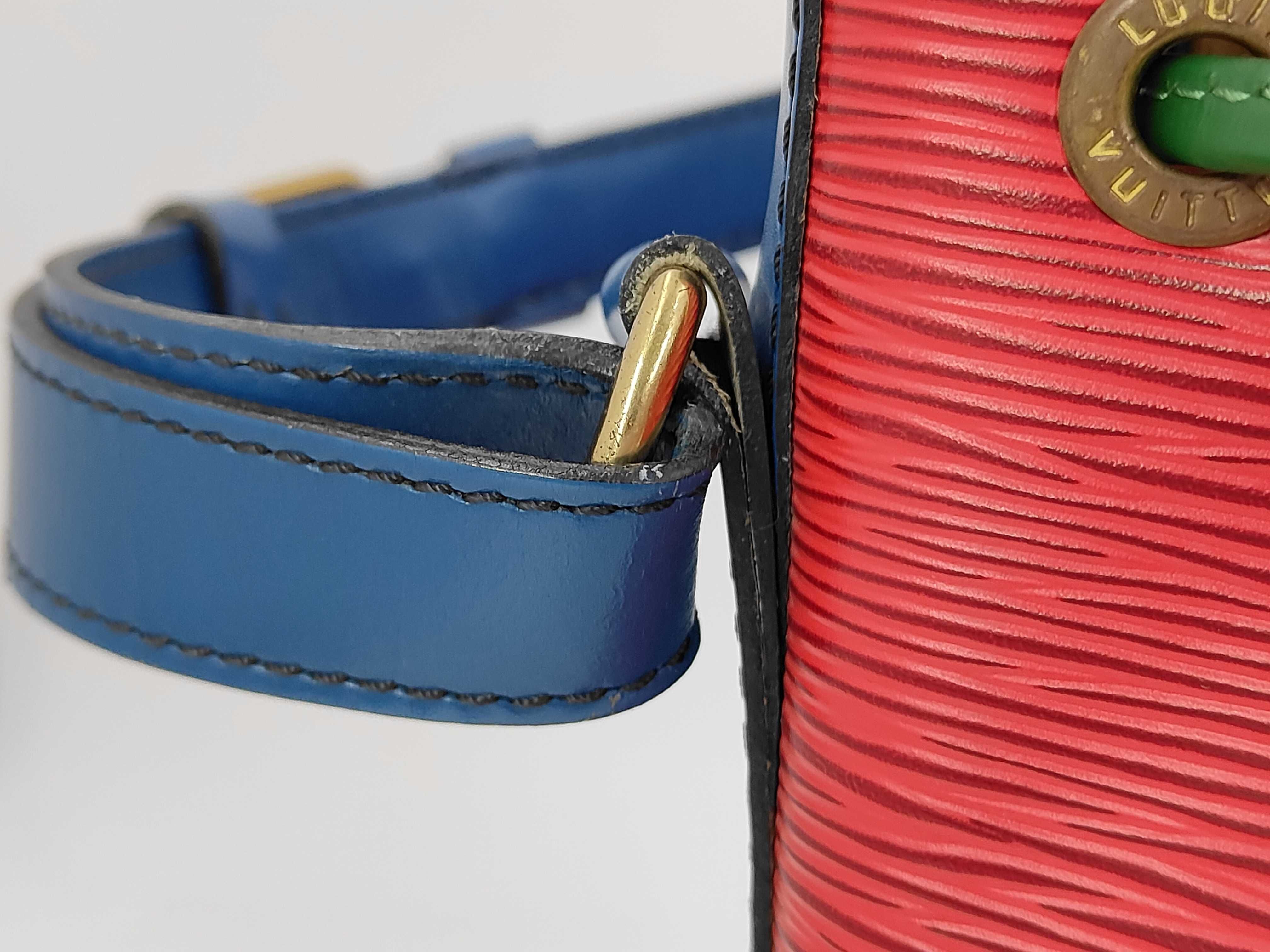 Epi Noe Cartilien Red Tricolor Handbag VI0952 — view 3