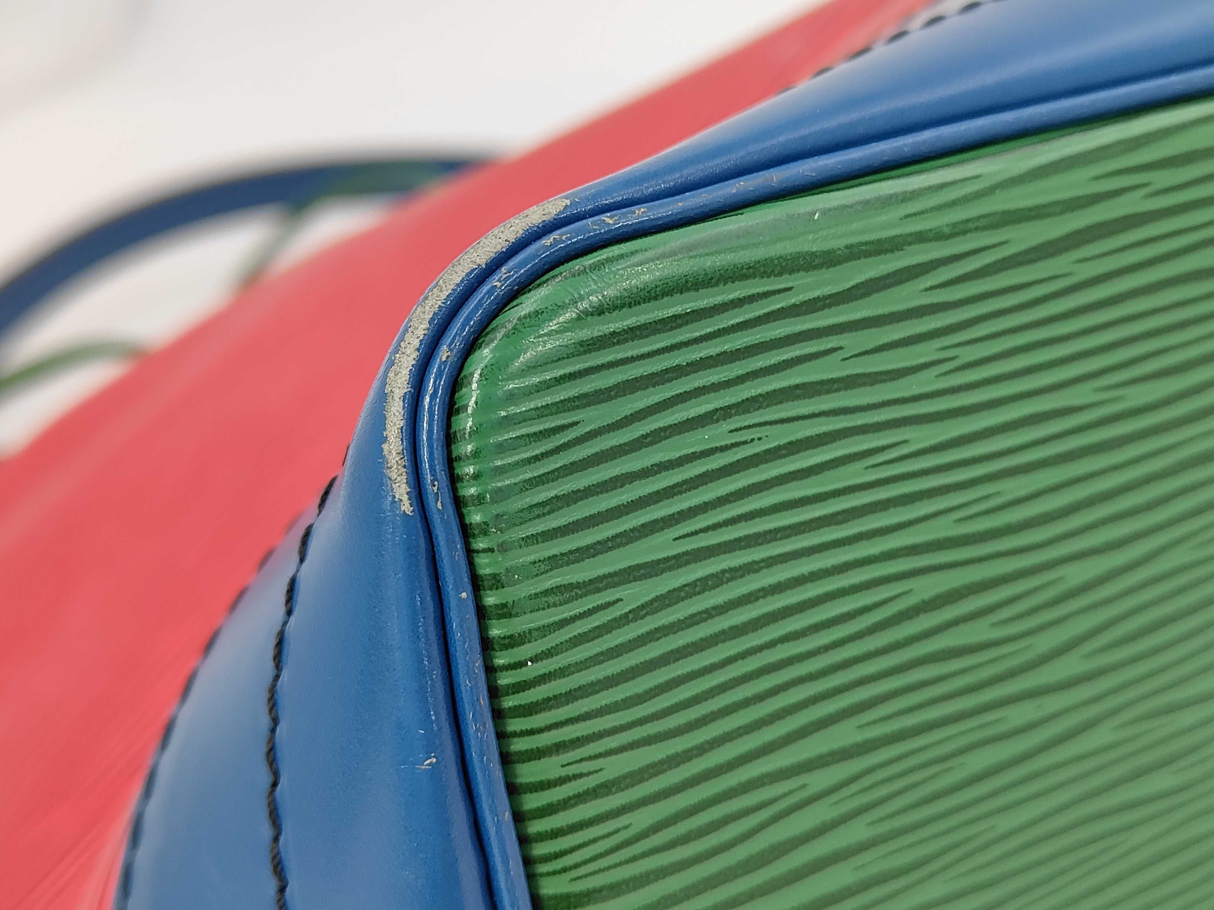 Epi Noe Cartilien Red Tricolor Handbag VI0952 — view 7