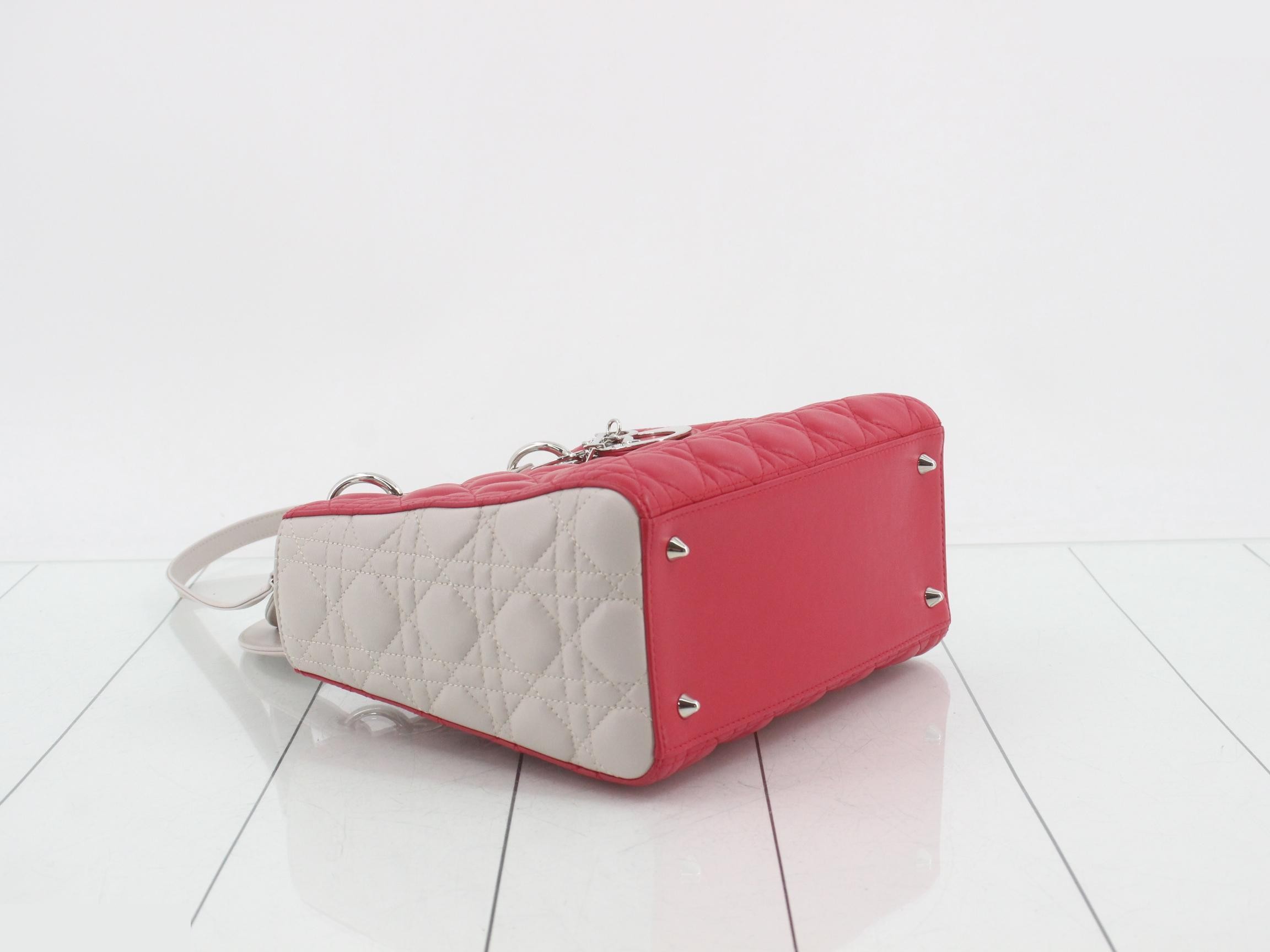 Lady Dior Cannage Lamb 2-Way Shoulder/Handbag — view 5