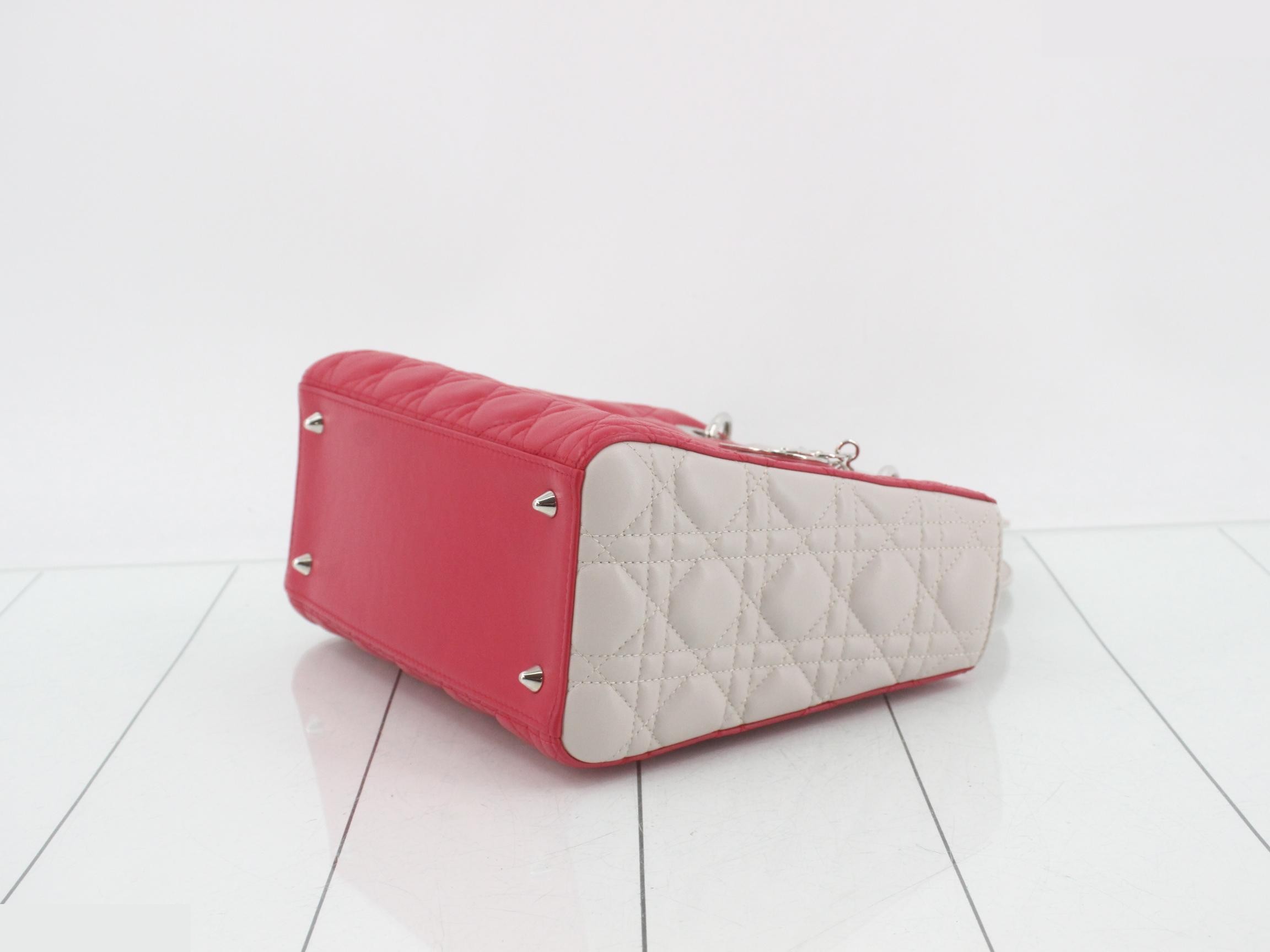Lady Dior Cannage Lamb 2-Way Shoulder/Handbag — view 6