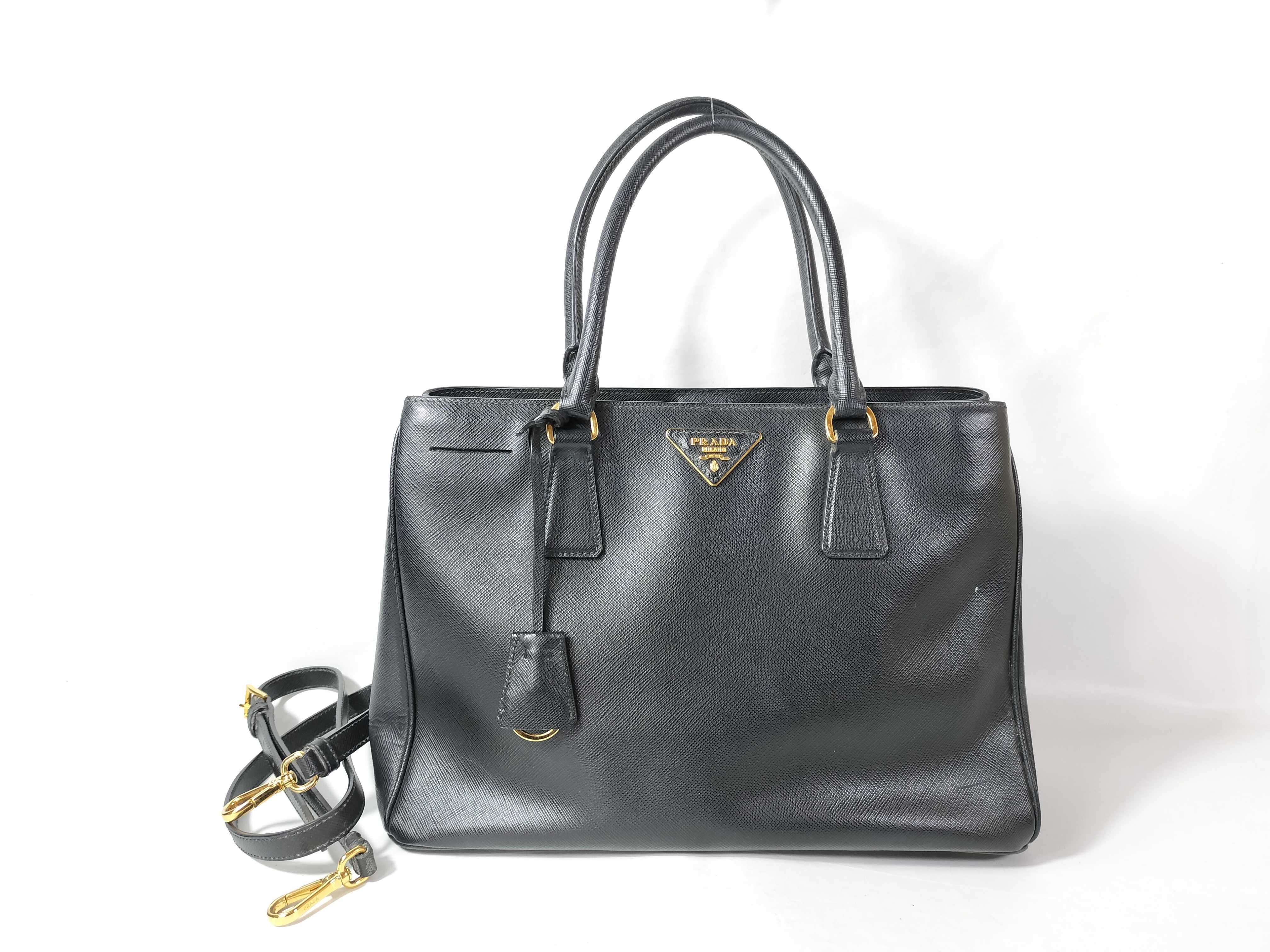 BAG SAFFIANO BN1874 2WAY TOTE BLACK Handbag