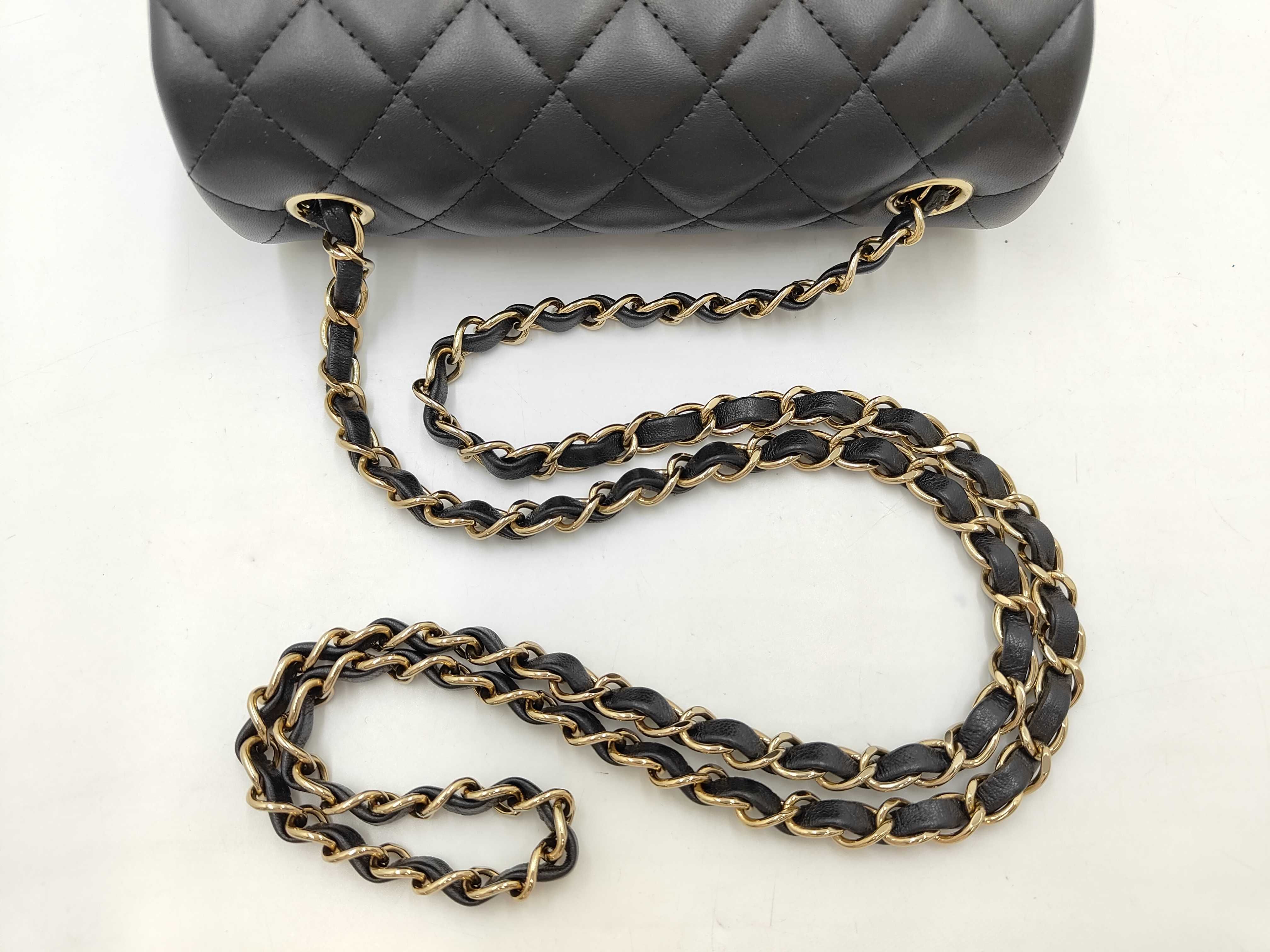 Mini Matelassé Black Shoulder Bag — view 5