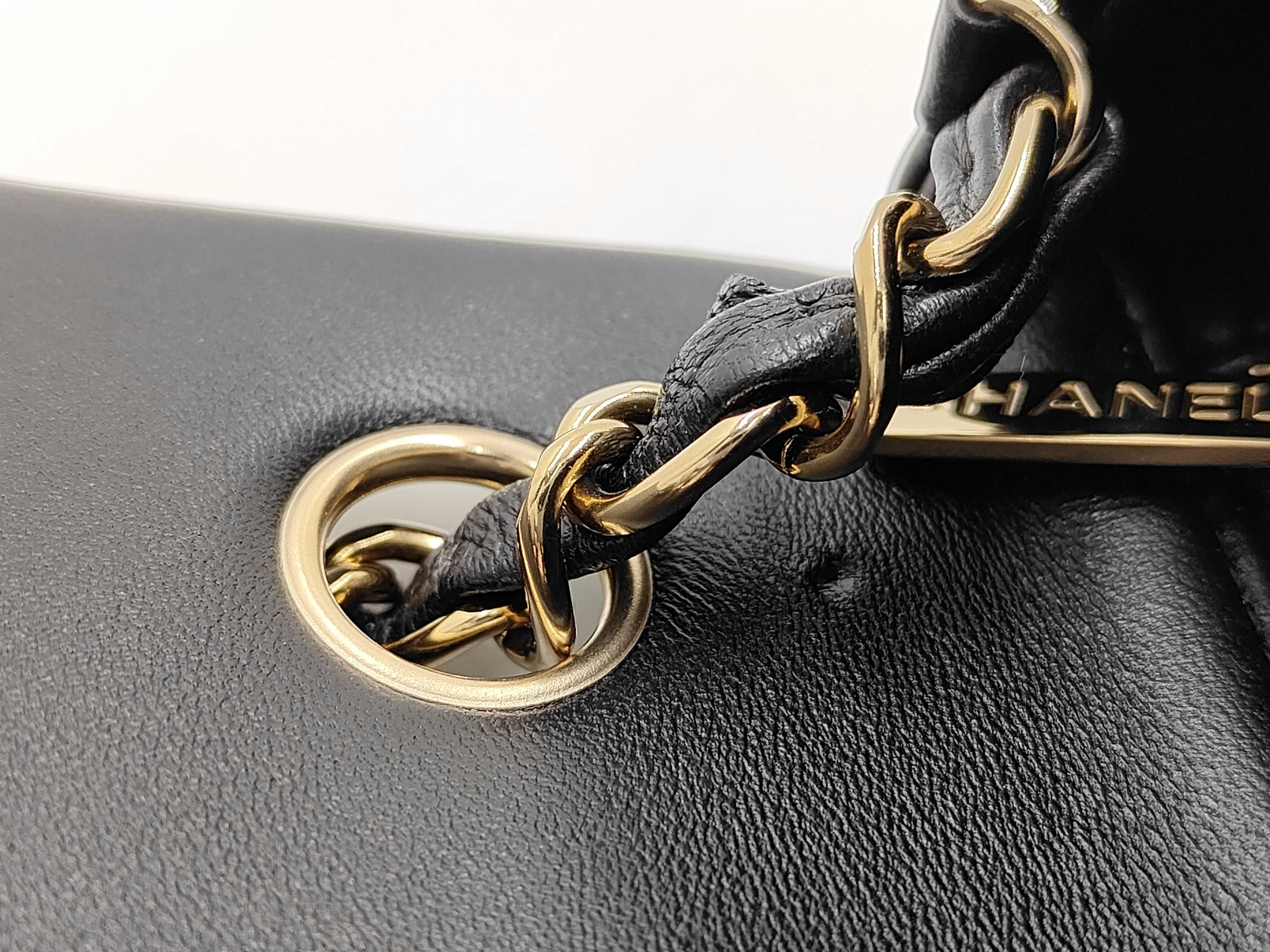 Mini Matelassé Black Shoulder Bag — view 8