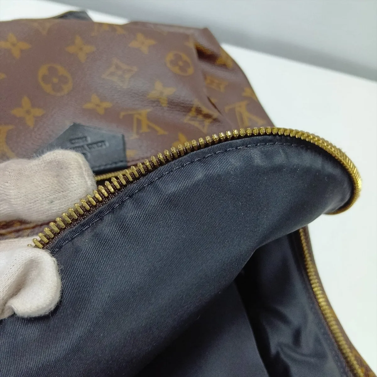 Monogram Palm Springs Backpack MM M44874 PI3106 Brown — view 13