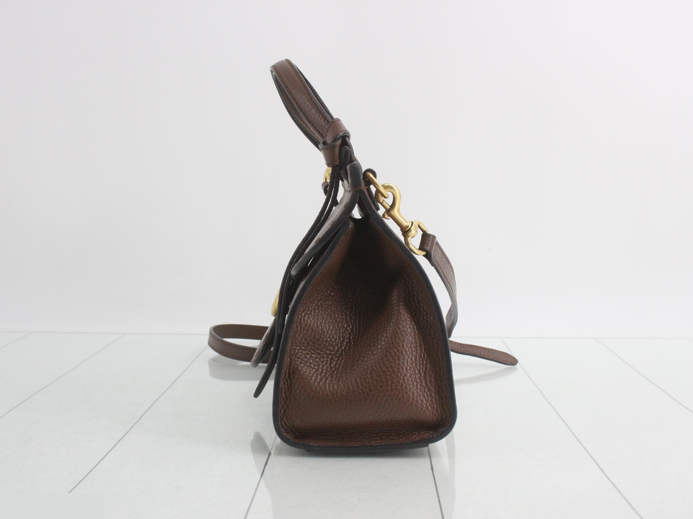 GG Marmont Leather 2-Way Shoulder/Handbag, Brown — view 3