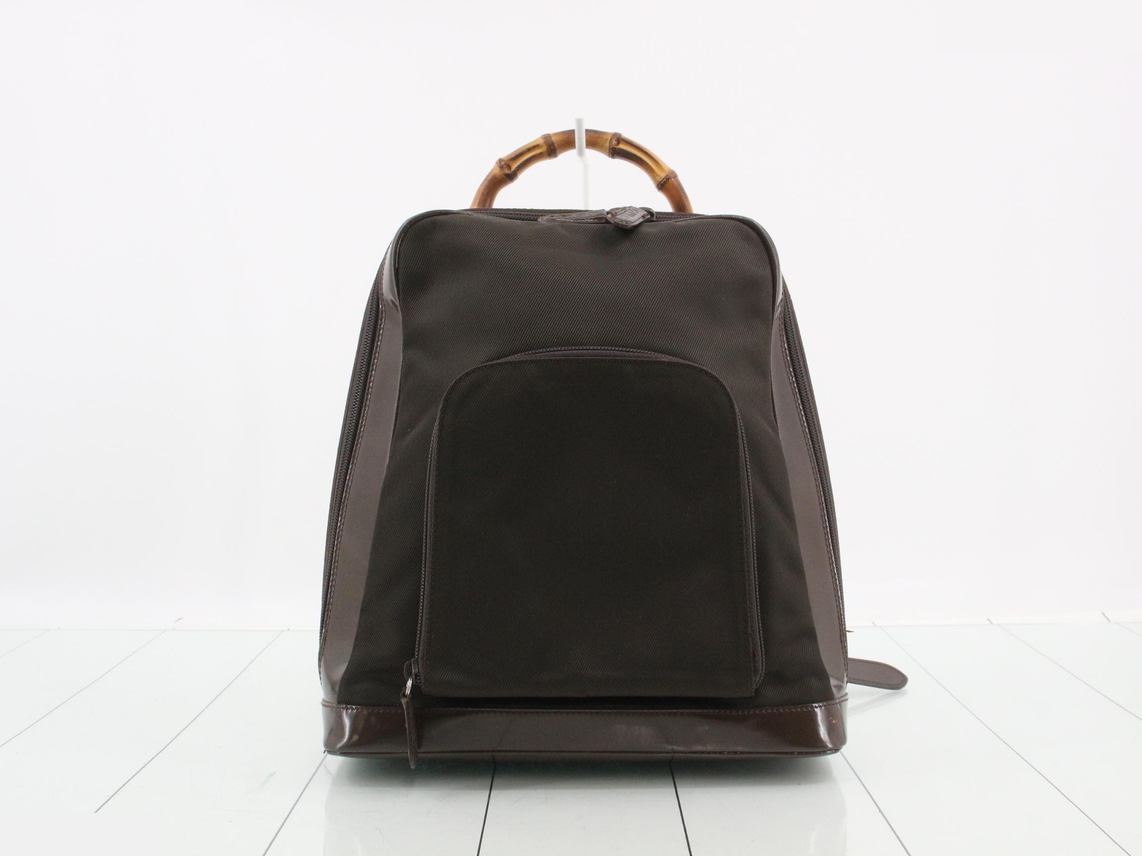 Bamboo Nylon Enamel Backpack