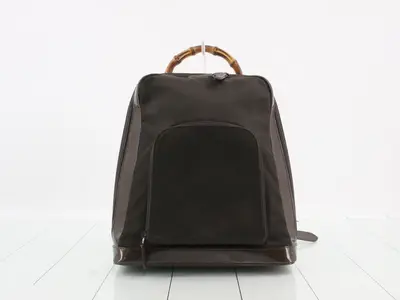 Bamboo Nylon Enamel Backpack