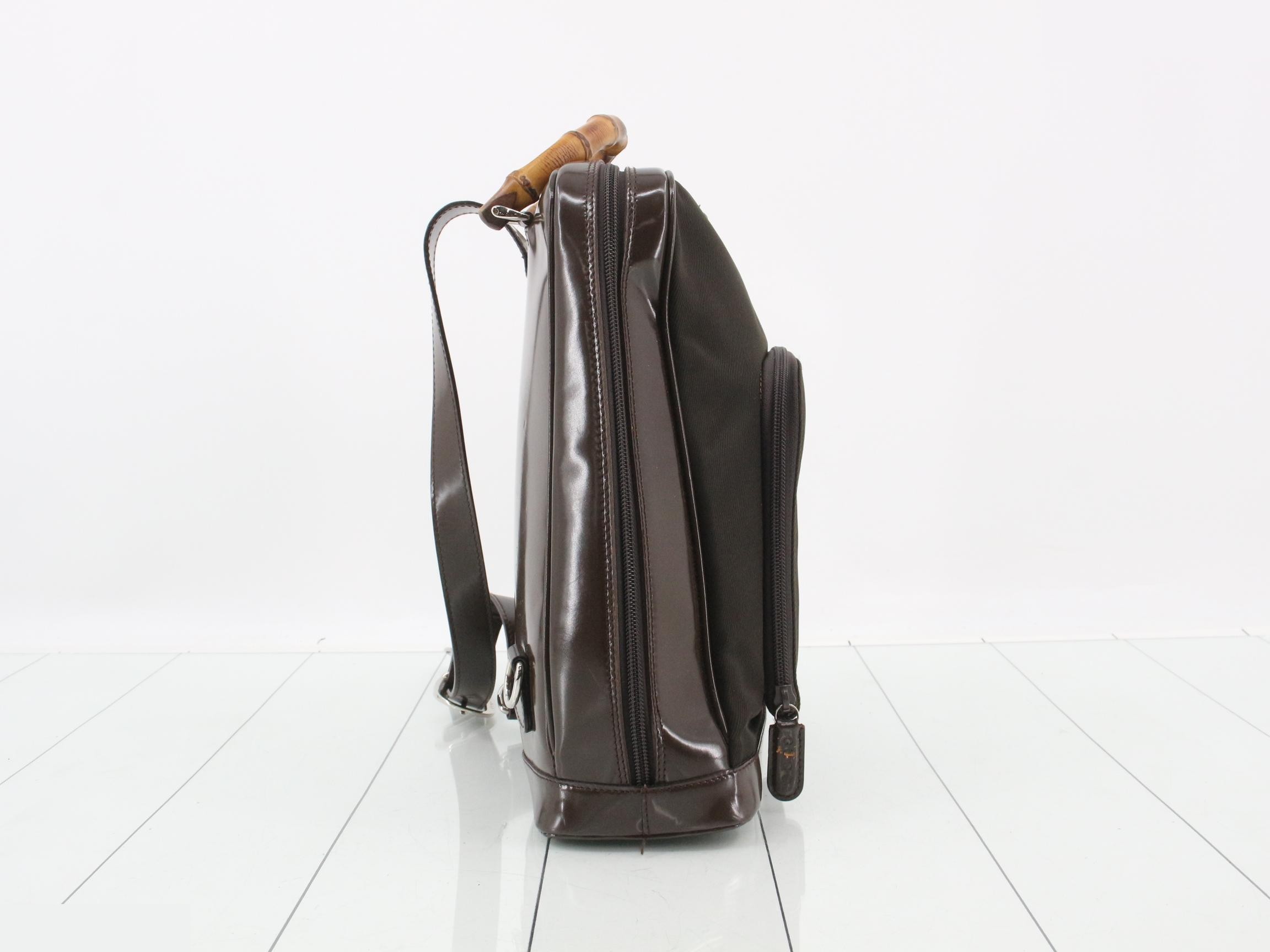 Bamboo Nylon Enamel Backpack — view 4
