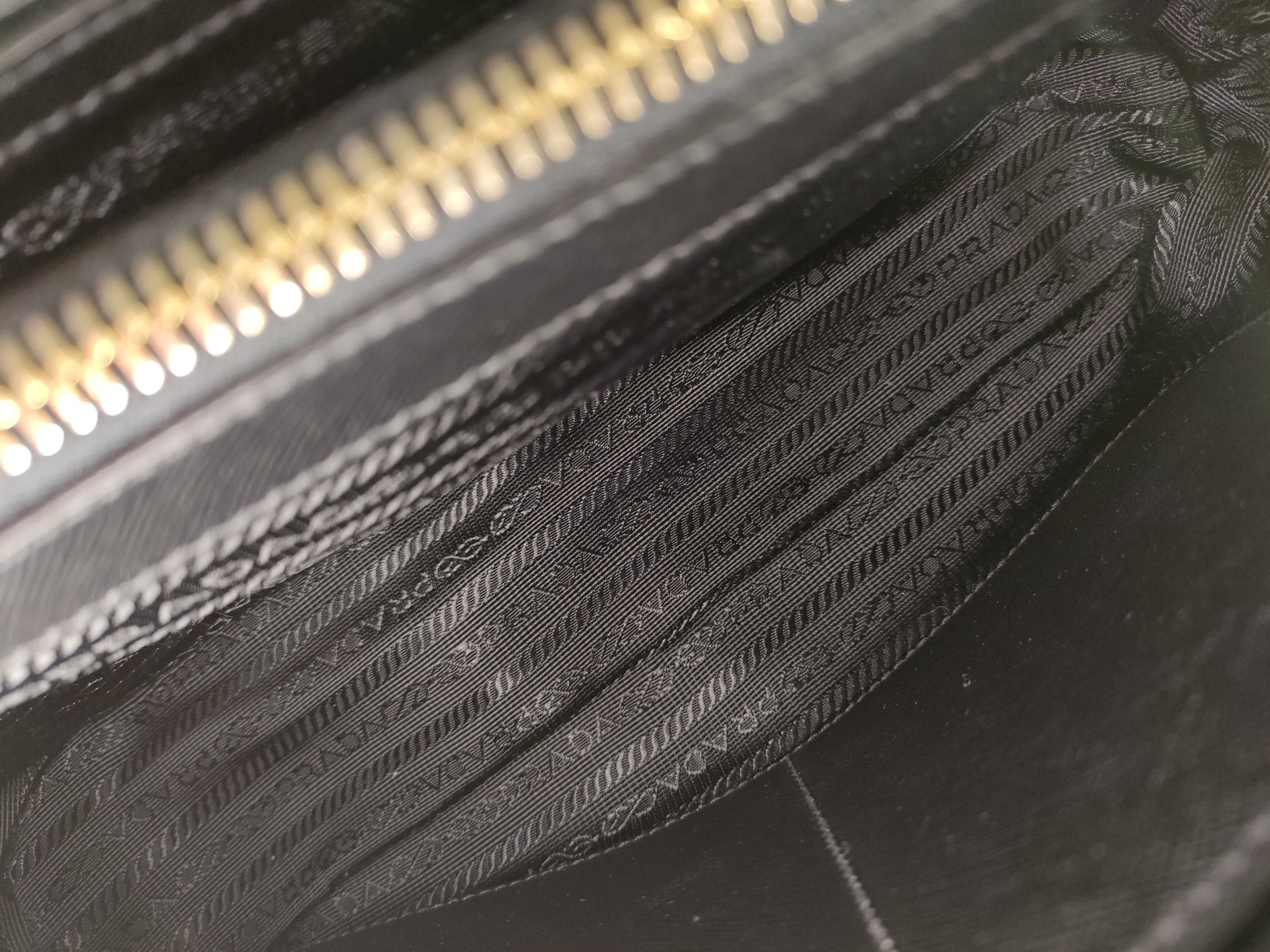 Saffiano Lux Leather 2-Way Handbag Black BL0837 Handbag — view 12