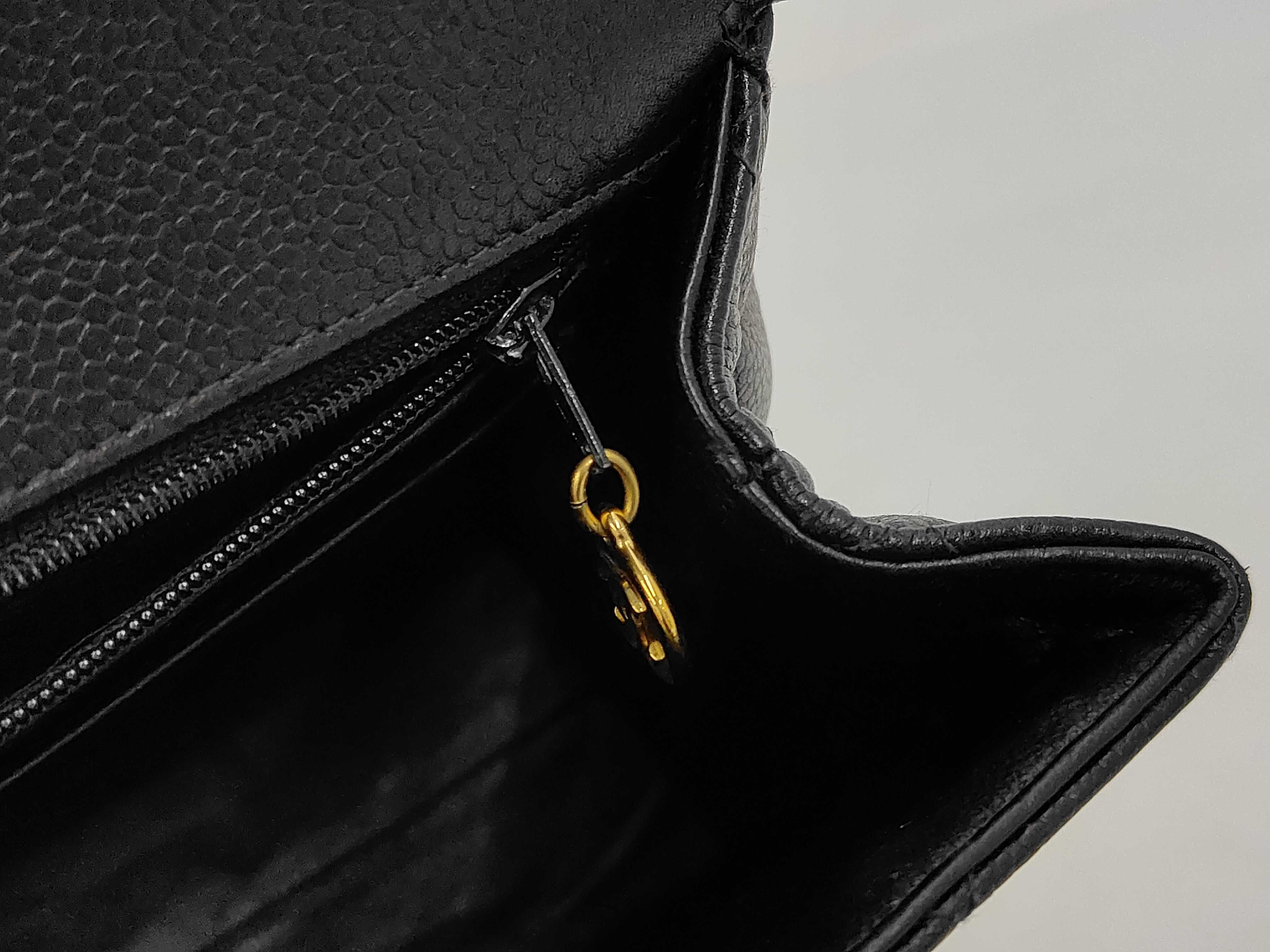 Matelasse Top Handle Flap Bag Grained Calfskin Handbag — view 12