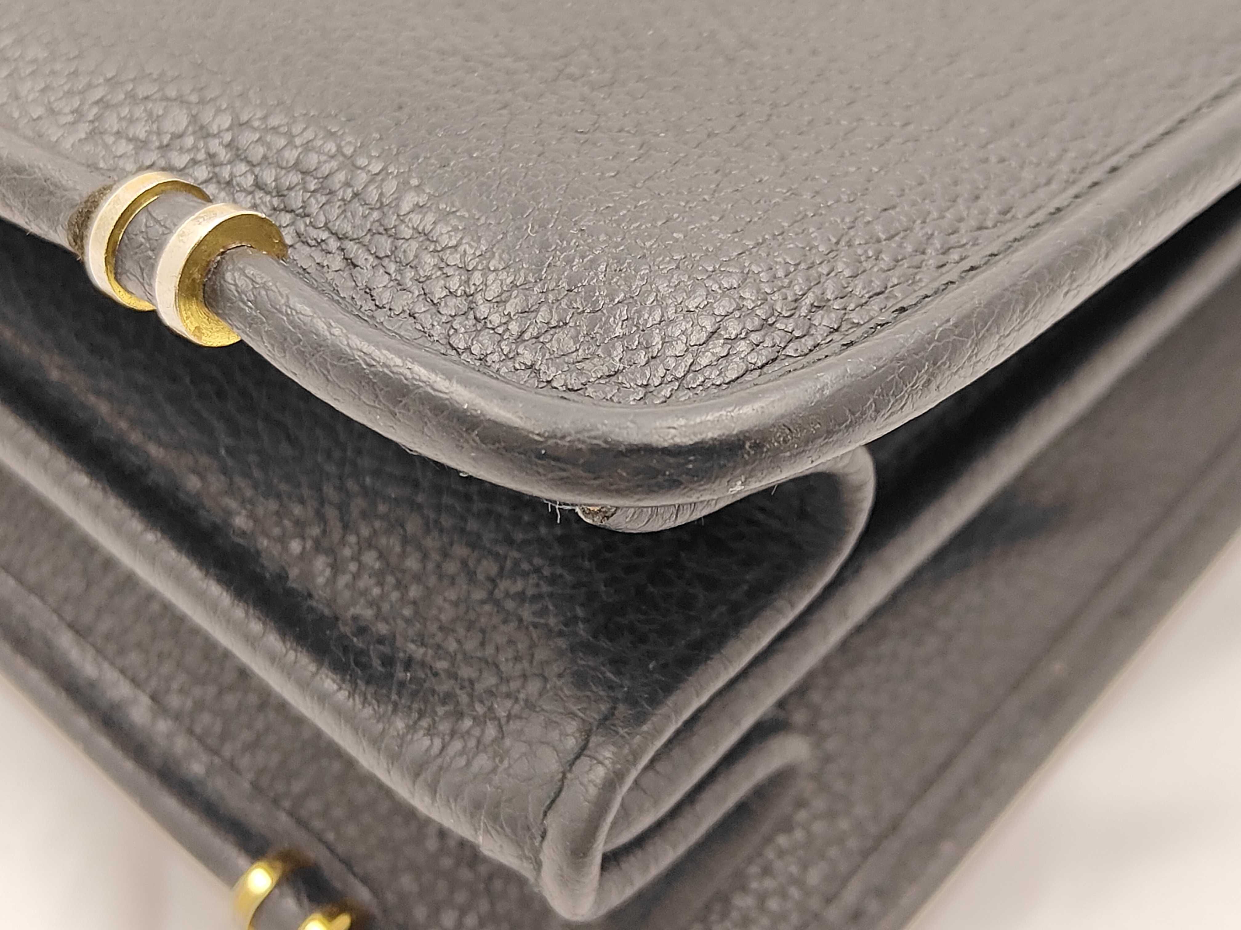 Old Gucci Leather Black Business Bag — view 7