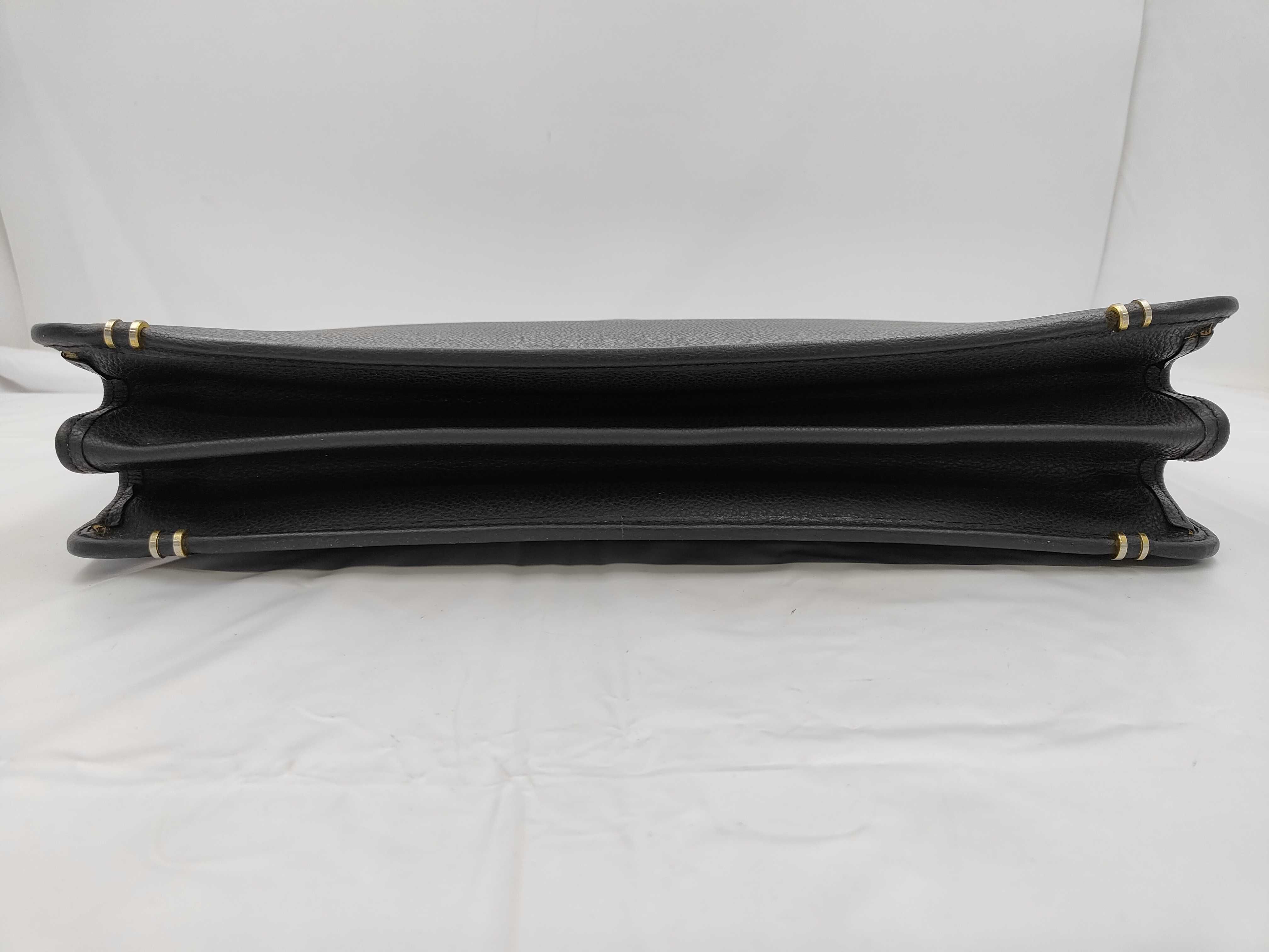Old Gucci Leather Black Business Bag — view 8