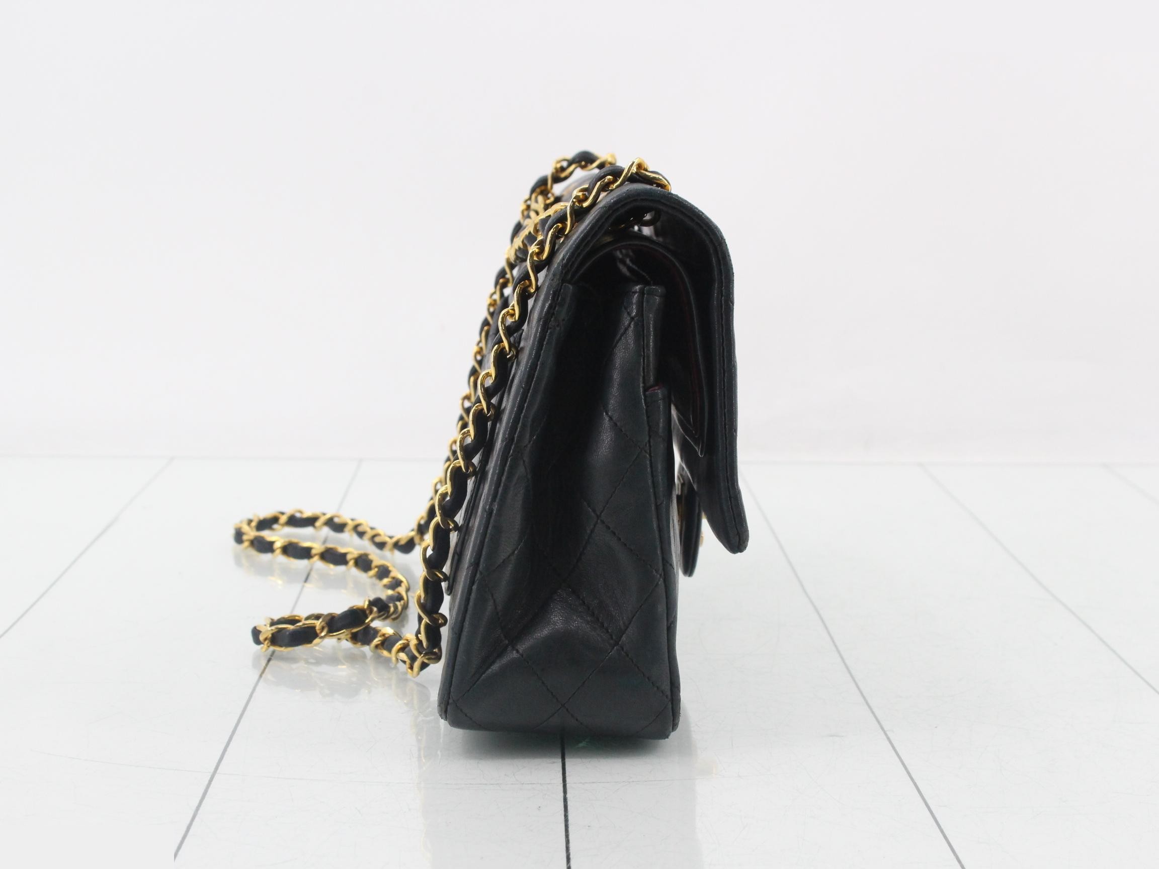 Matelassé Double Flap Black 25 Lambskin — view 4