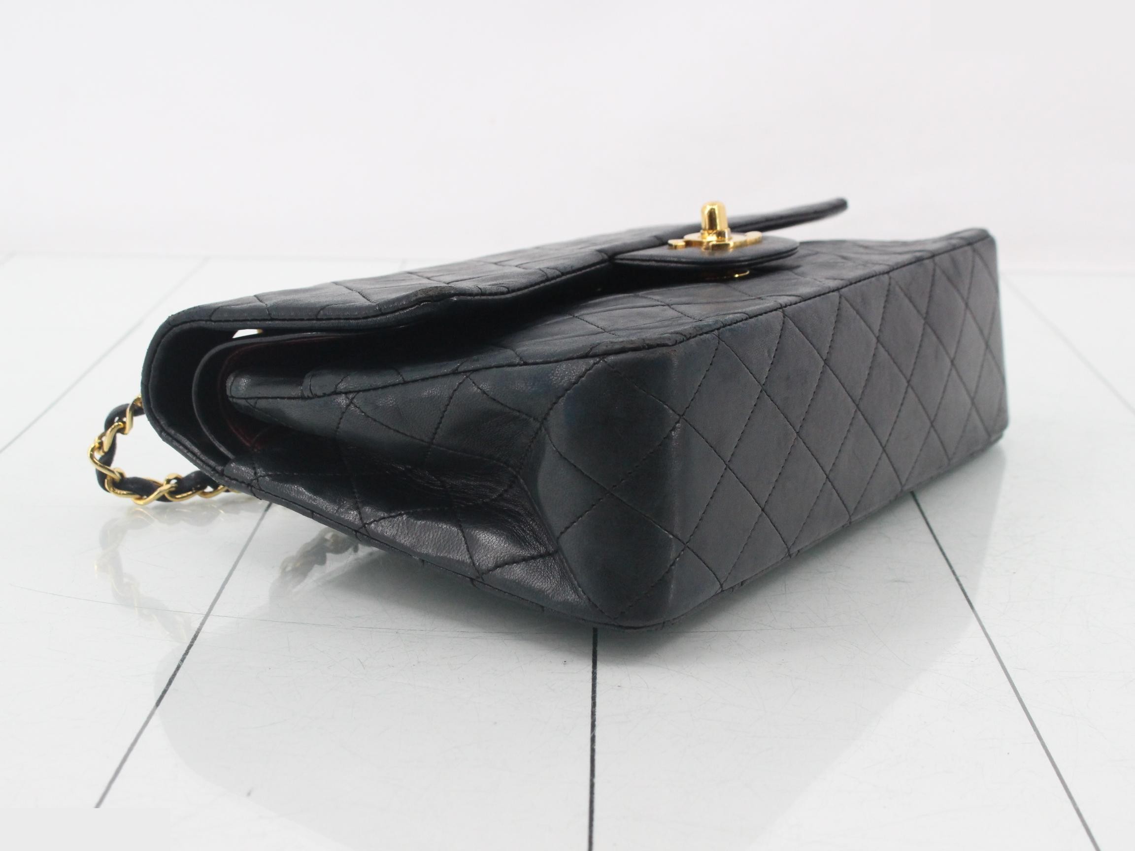 Matelassé Double Flap Black 25 Lambskin — view 5