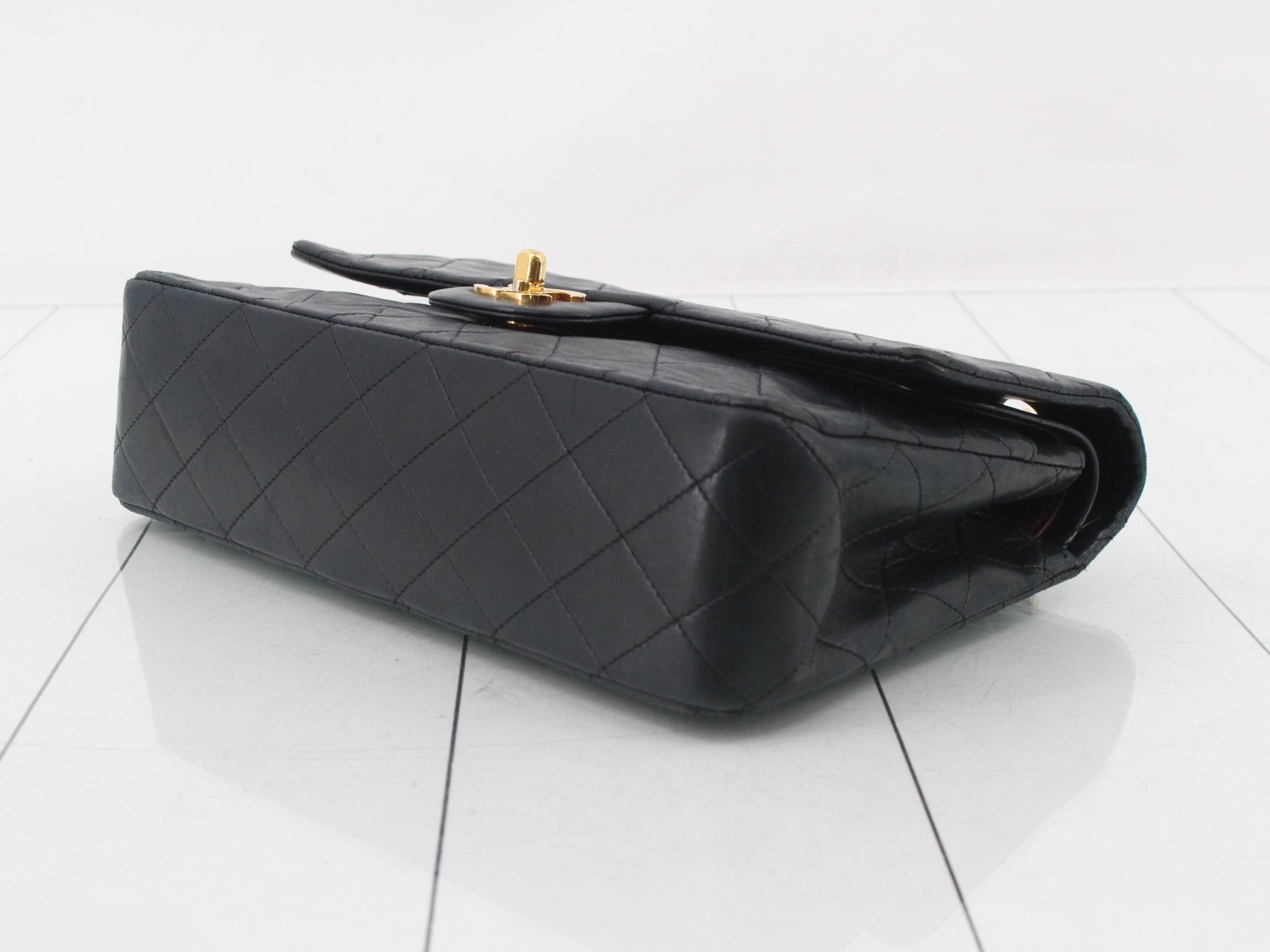 Matelassé Double Flap Black 25 Lambskin — view 6